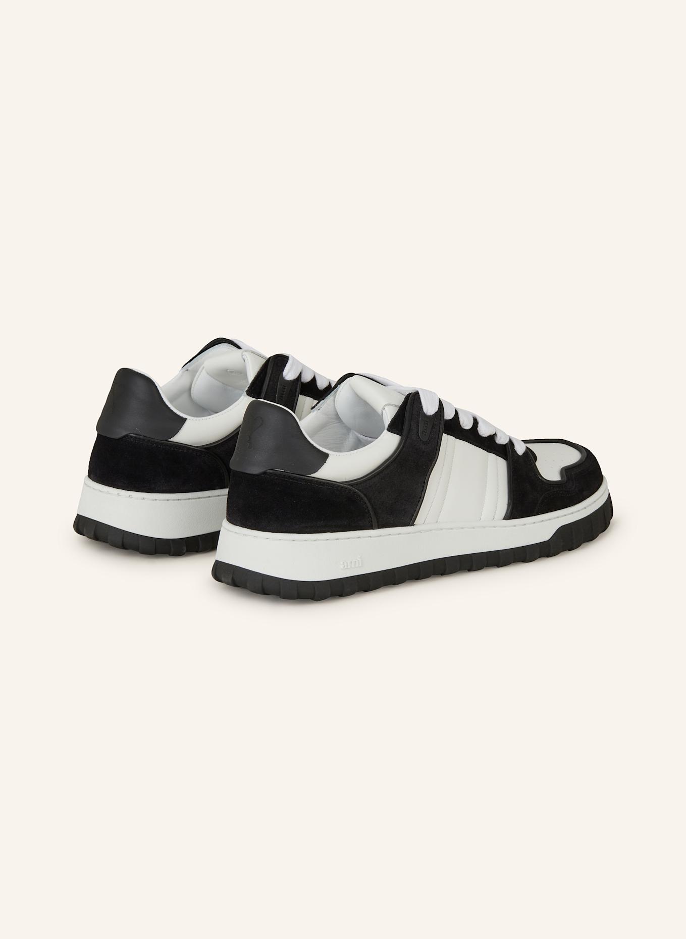 AMI PARIS Sneaker: WEISS/ SCHWARZ