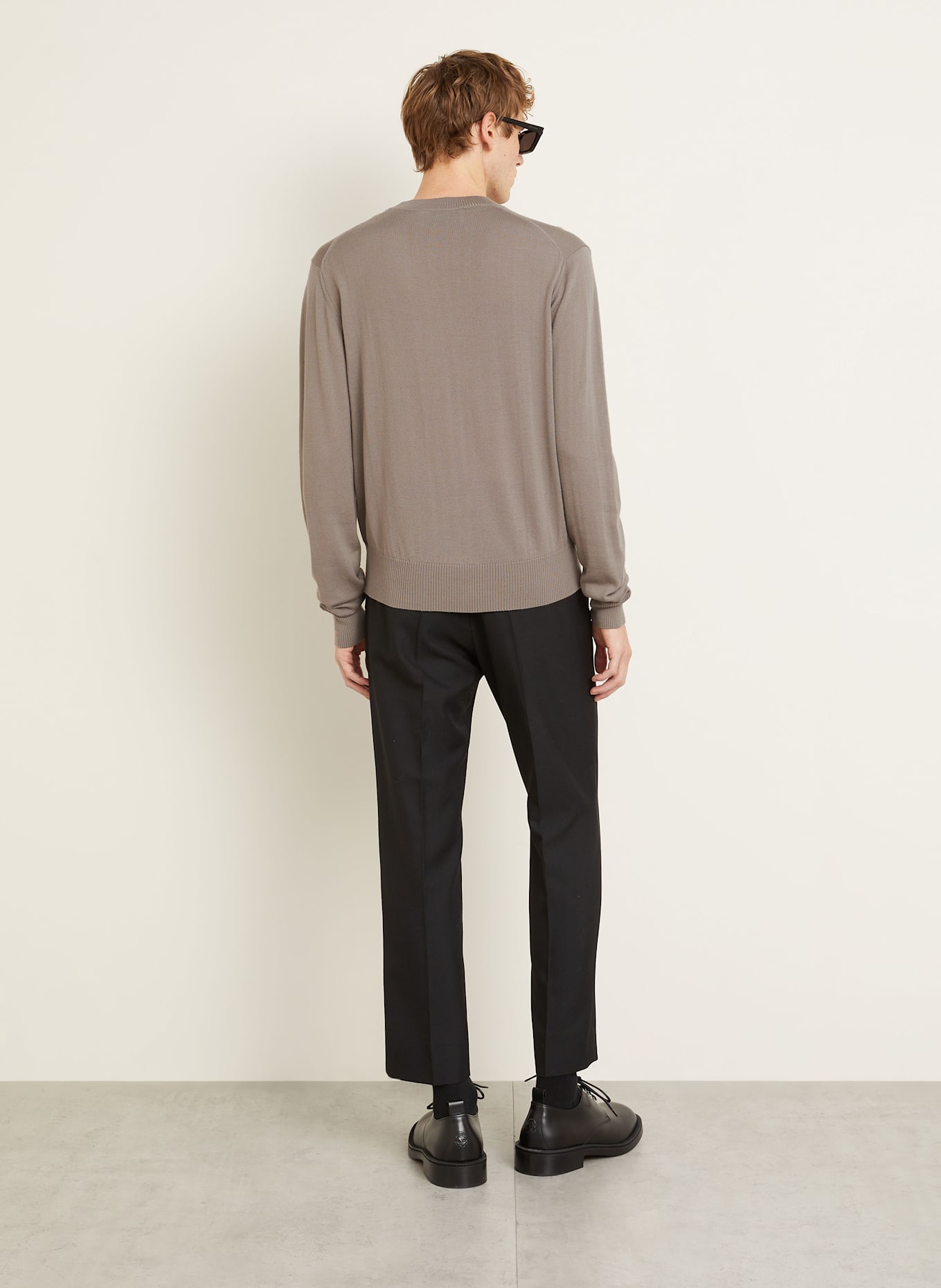 AMI PARIS Pullover aus Merinowolle, Farbe: BEIGE (Bild 3)