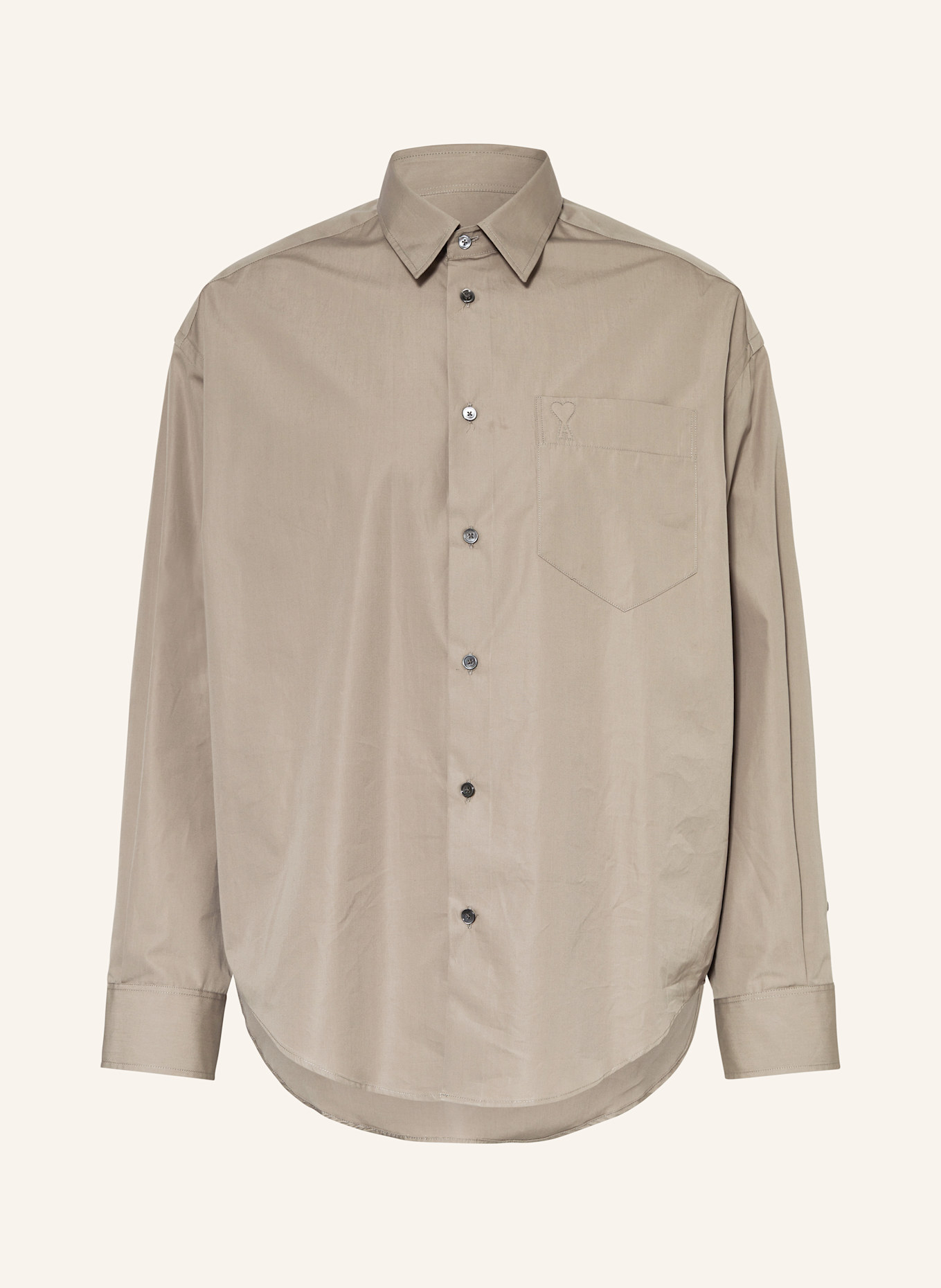 AMI PARIS Hemd Comfort Fit: TAUPE