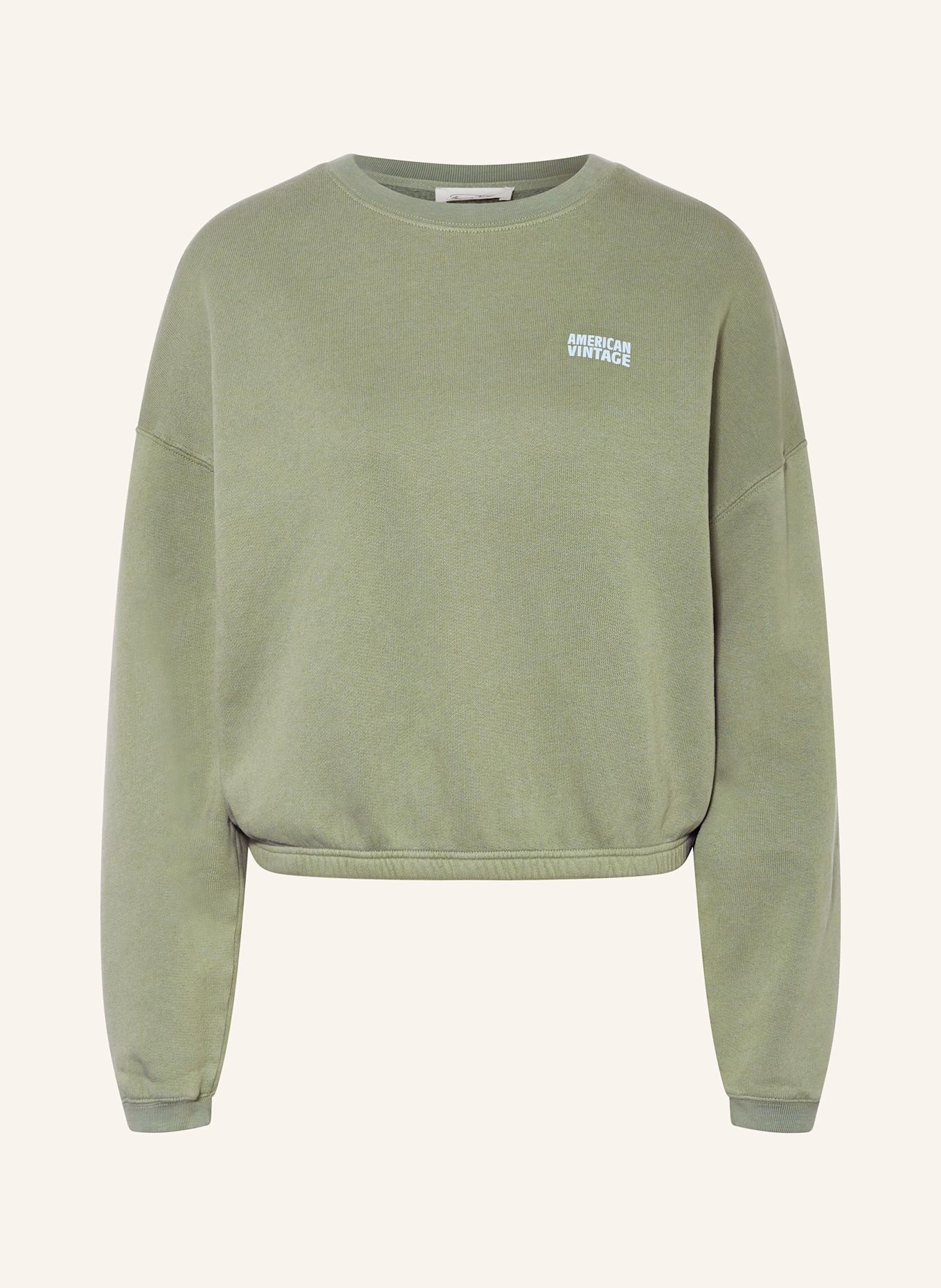American Vintage Sweatshirt IZUBIRD: DUNKELGRÜN