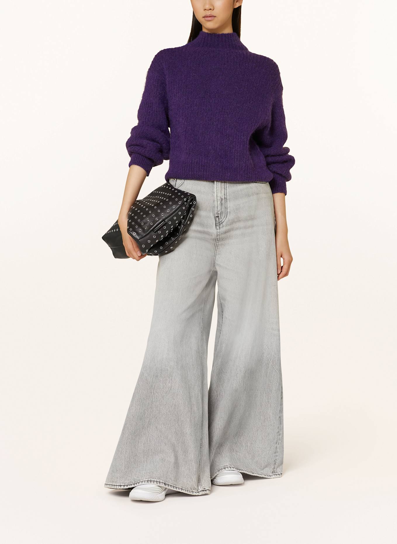 American Vintage Pullover mit Alpaka: LILA