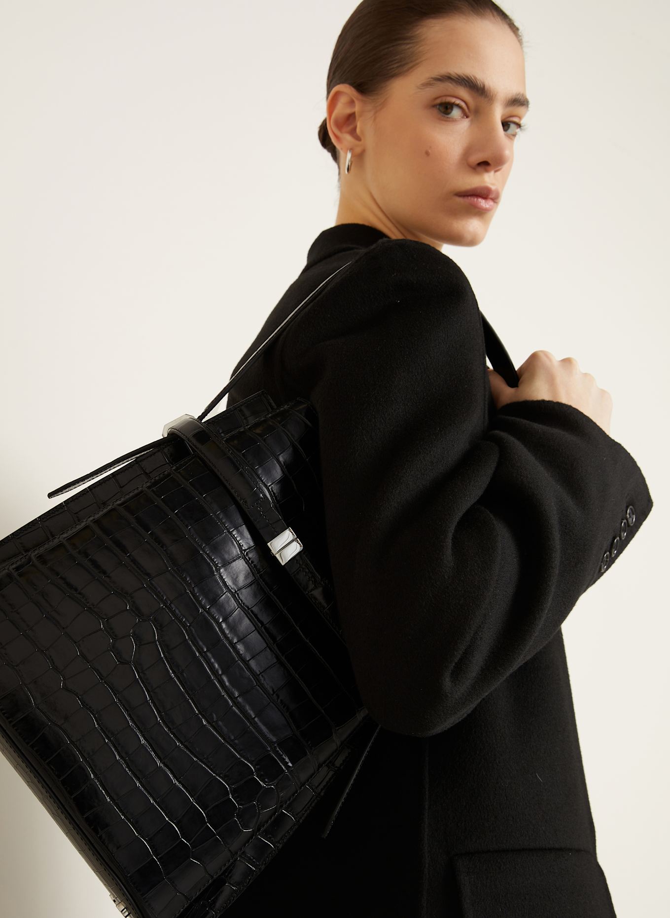 TOTEME Beuteltasche DAY: SCHWARZ