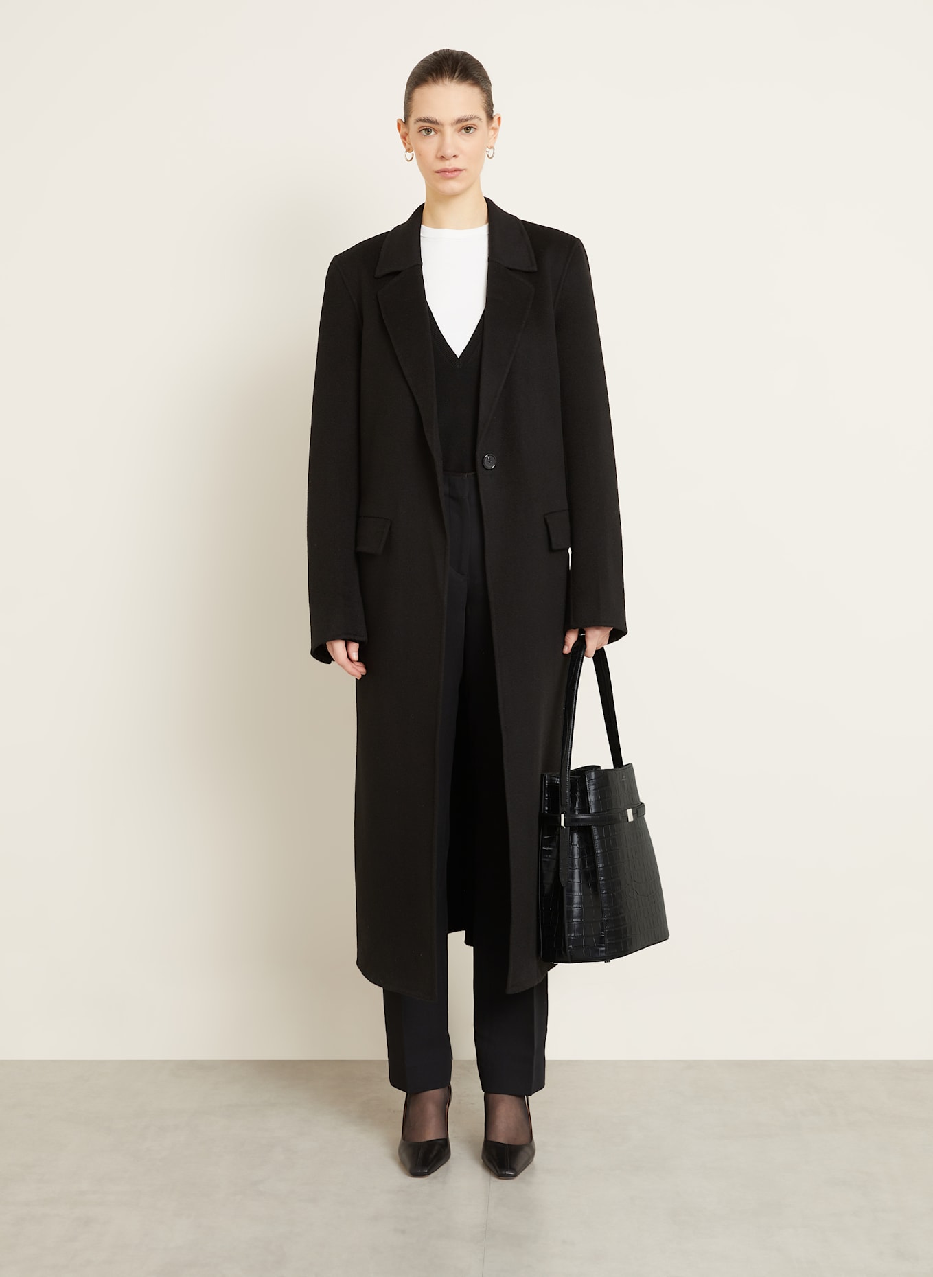 TOTEME Beuteltasche DAY: SCHWARZ