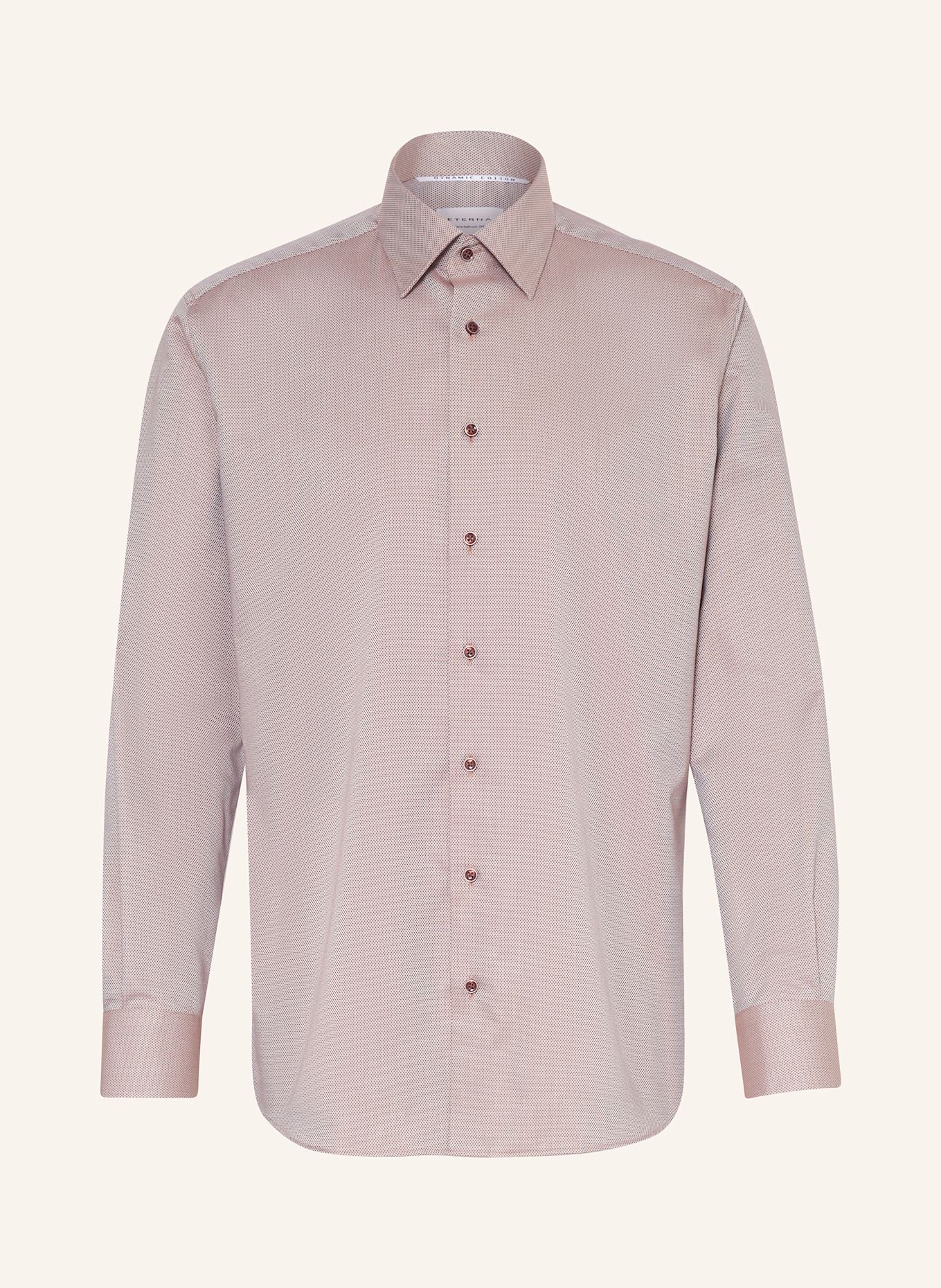ETERNA Shirt modern fit: BEIGE/ BROWN