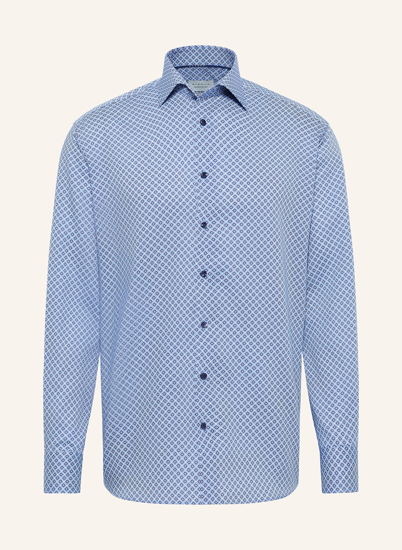 ETERNA Shirt modern fit: LIGHT BLUE/ BLUE