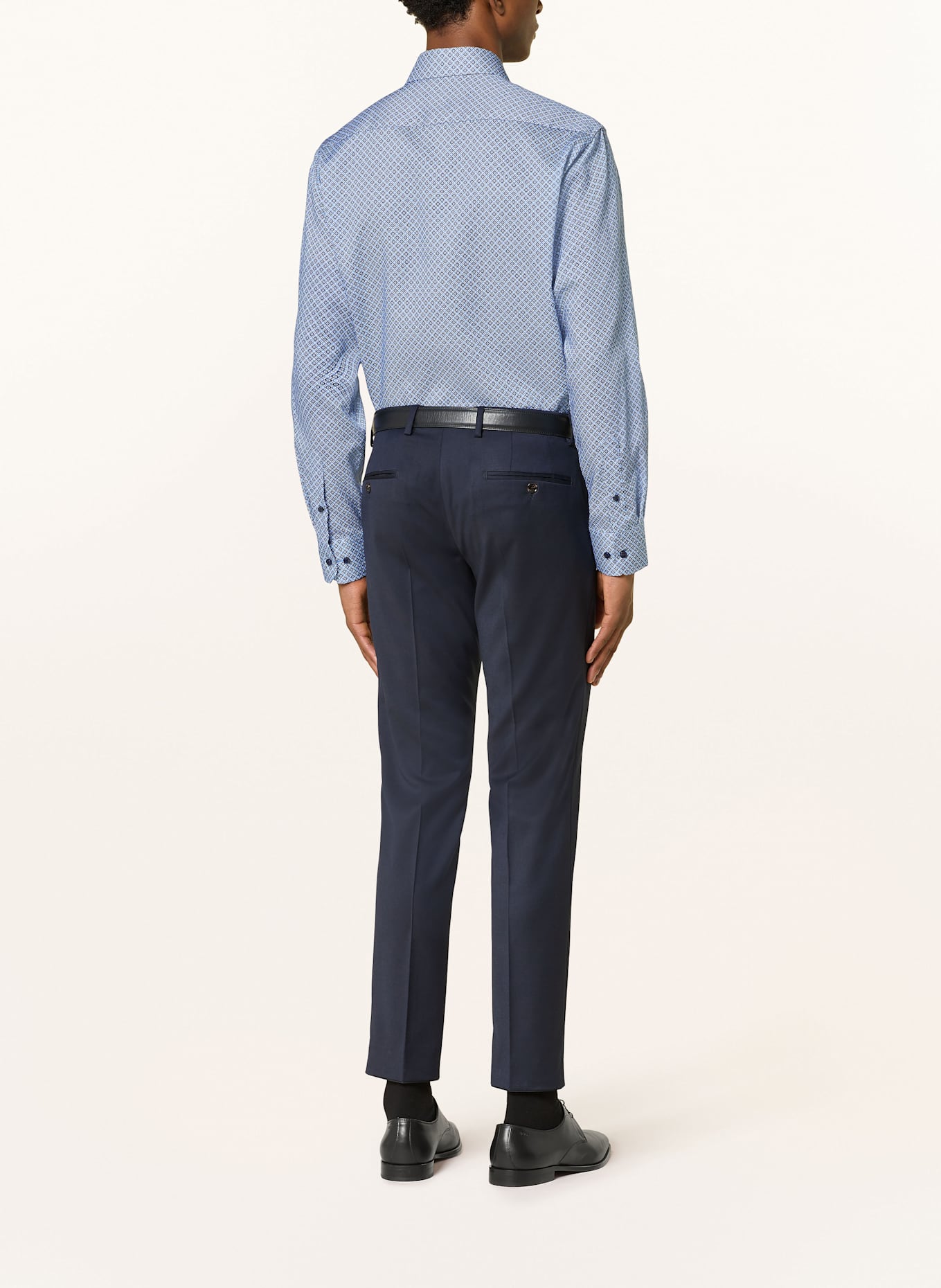 ETERNA Shirt modern fit: LIGHT BLUE/ BLUE