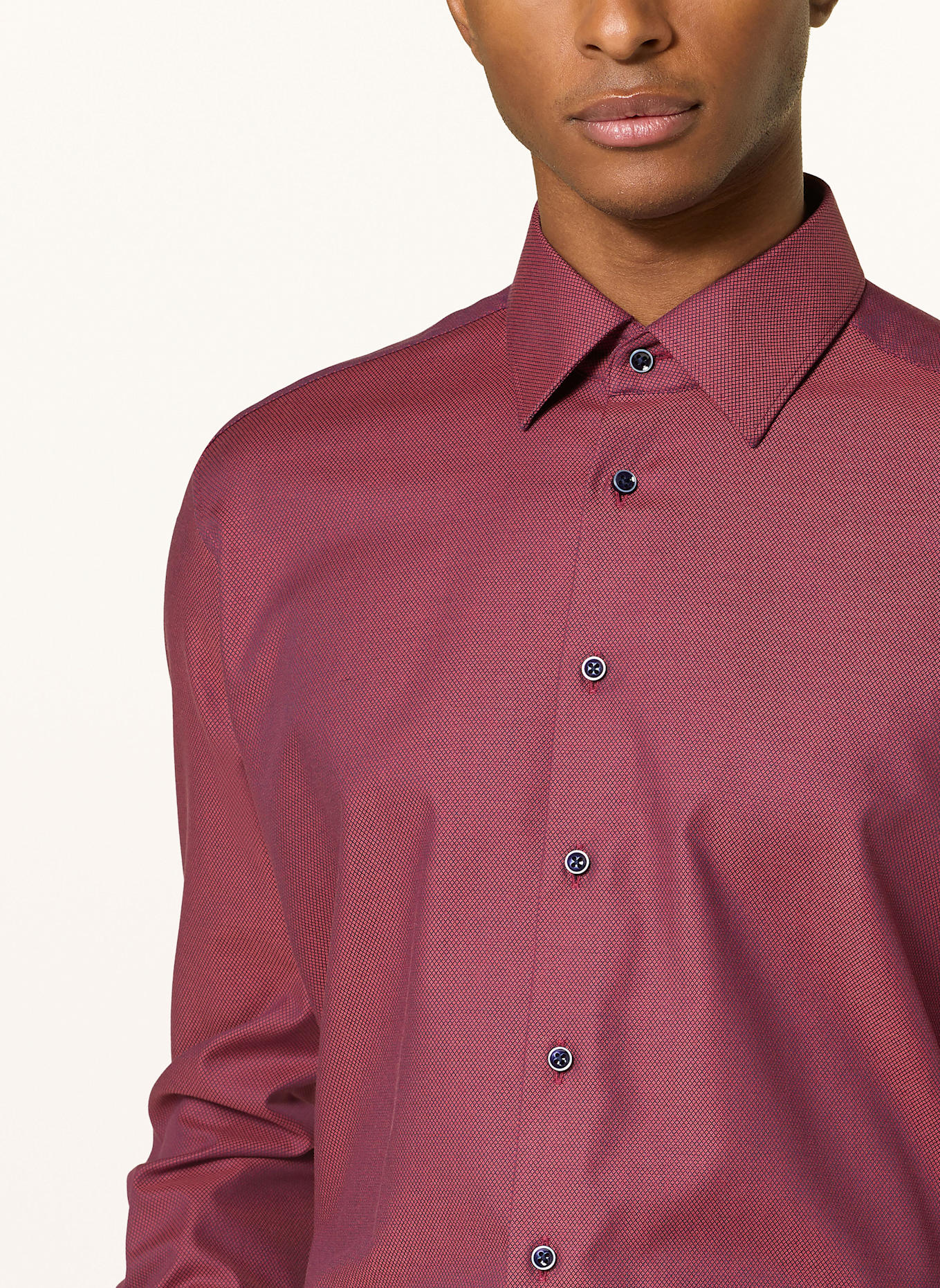 ETERNA Shirt modern fit: DARK RED