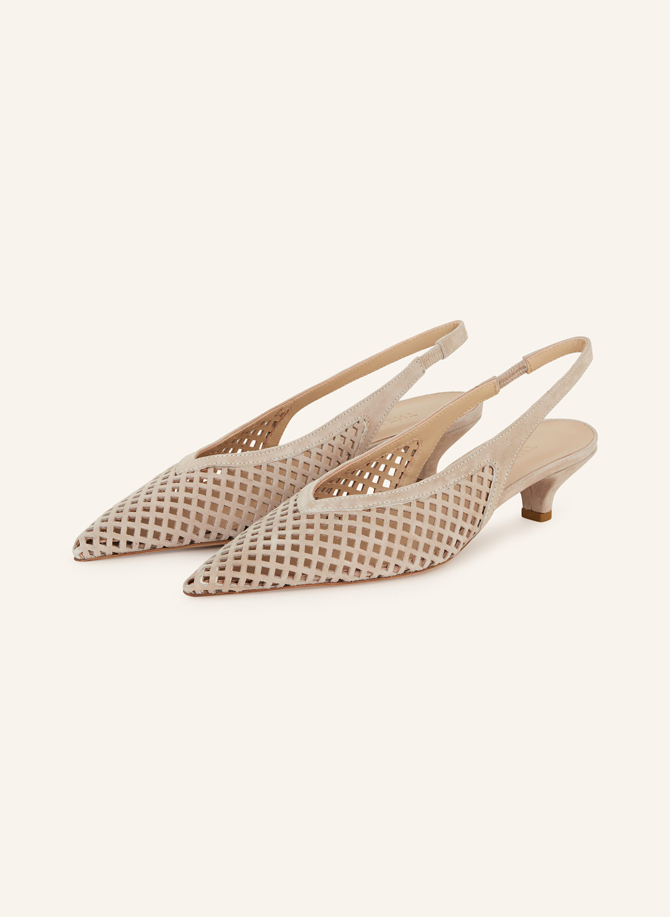 THEA MIKA Slingback pumps VIRNA 30: TAUPE