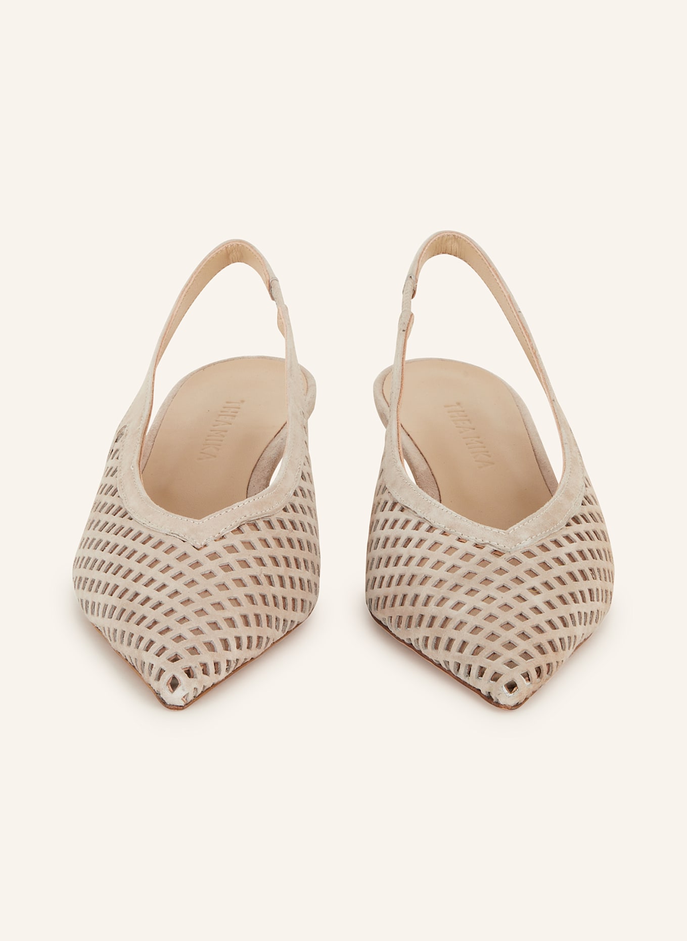 THEA MIKA Slingback pumps VIRNA 30: TAUPE
