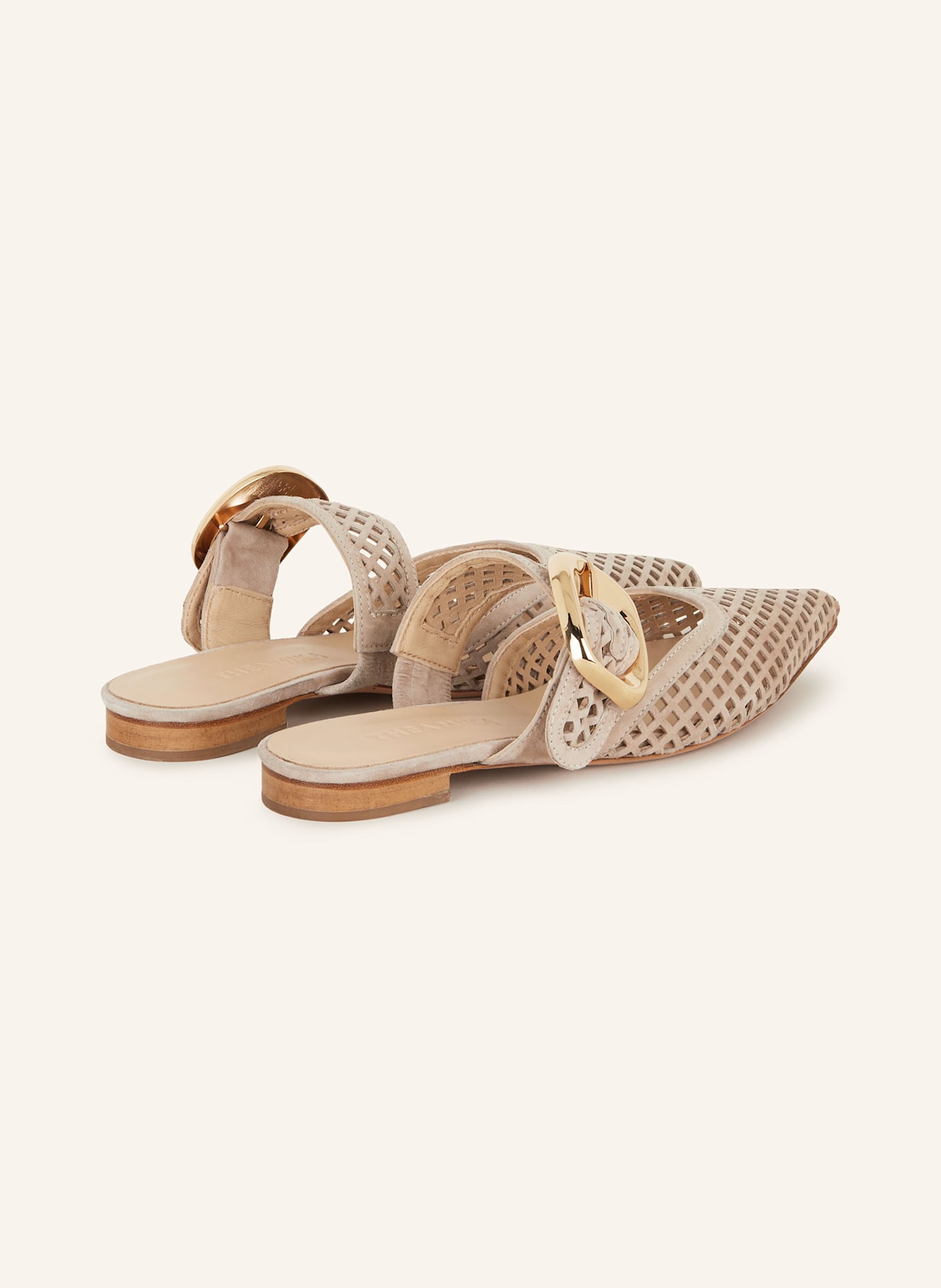 THEA MIKA Pantoletten MARZIA 10: TAUPE