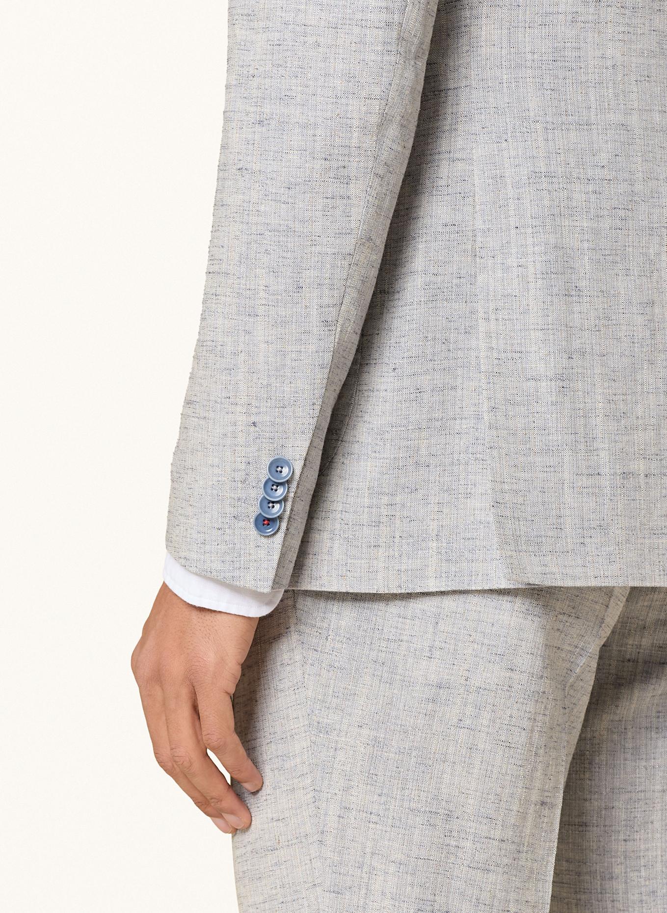 CG - CLUB of GENTS Anzugsakko PETERSON Slim Fit mit Leinen: HELLBLAU