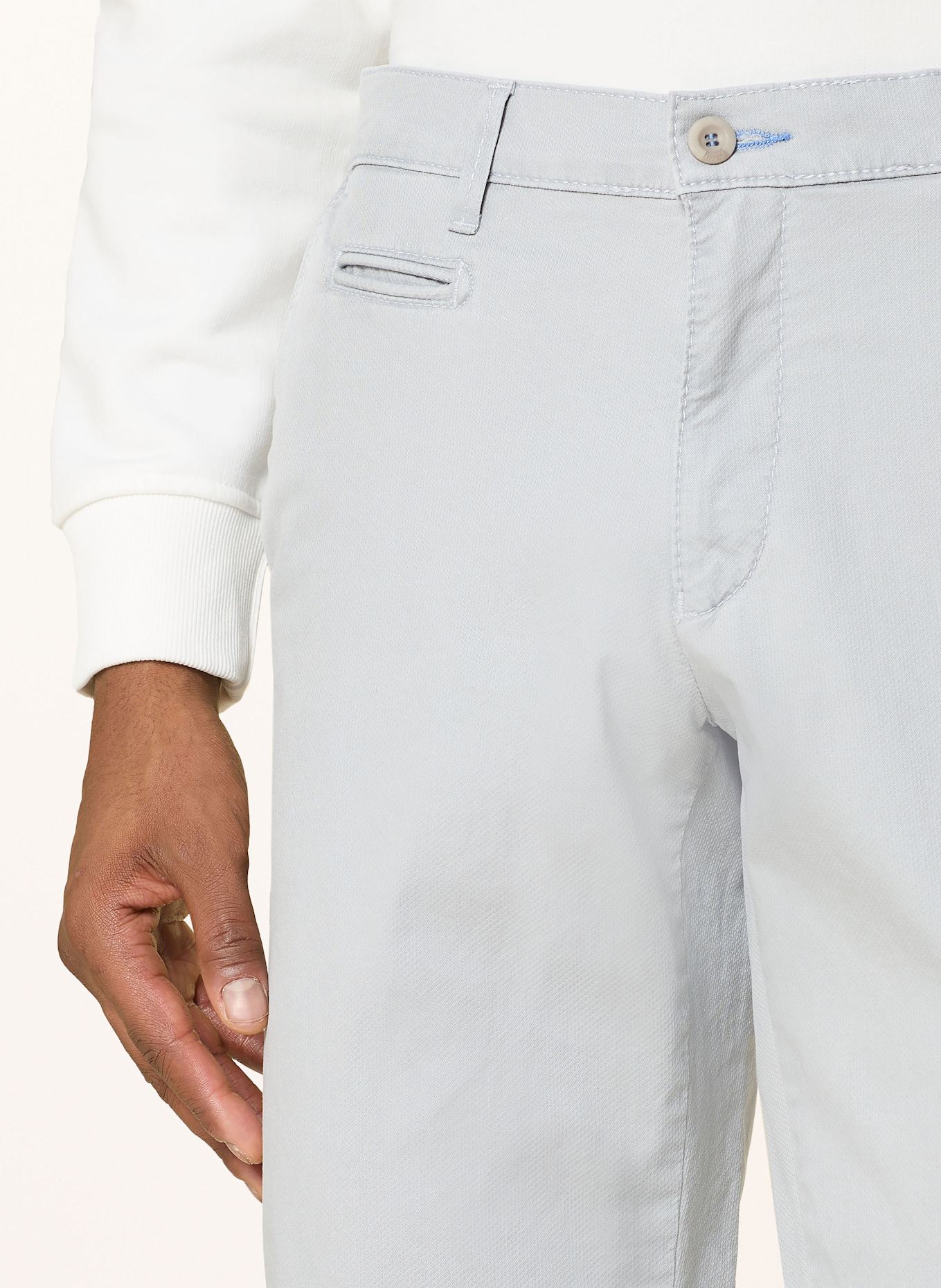 BRAX Pantalon chino FABIO coupe moderne: GRIS CLAIR