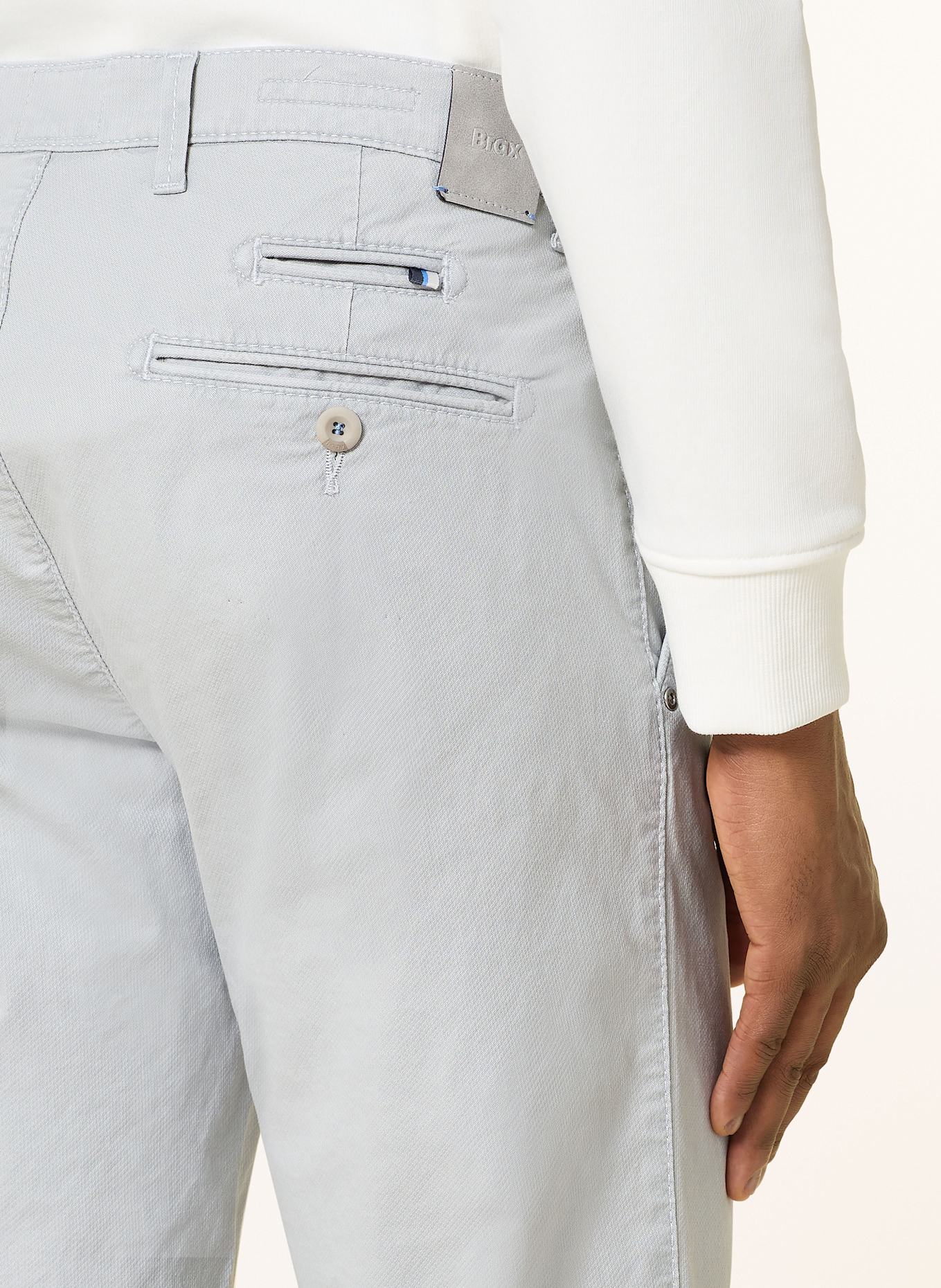 BRAX Pantalon chino FABIO coupe moderne: GRIS CLAIR