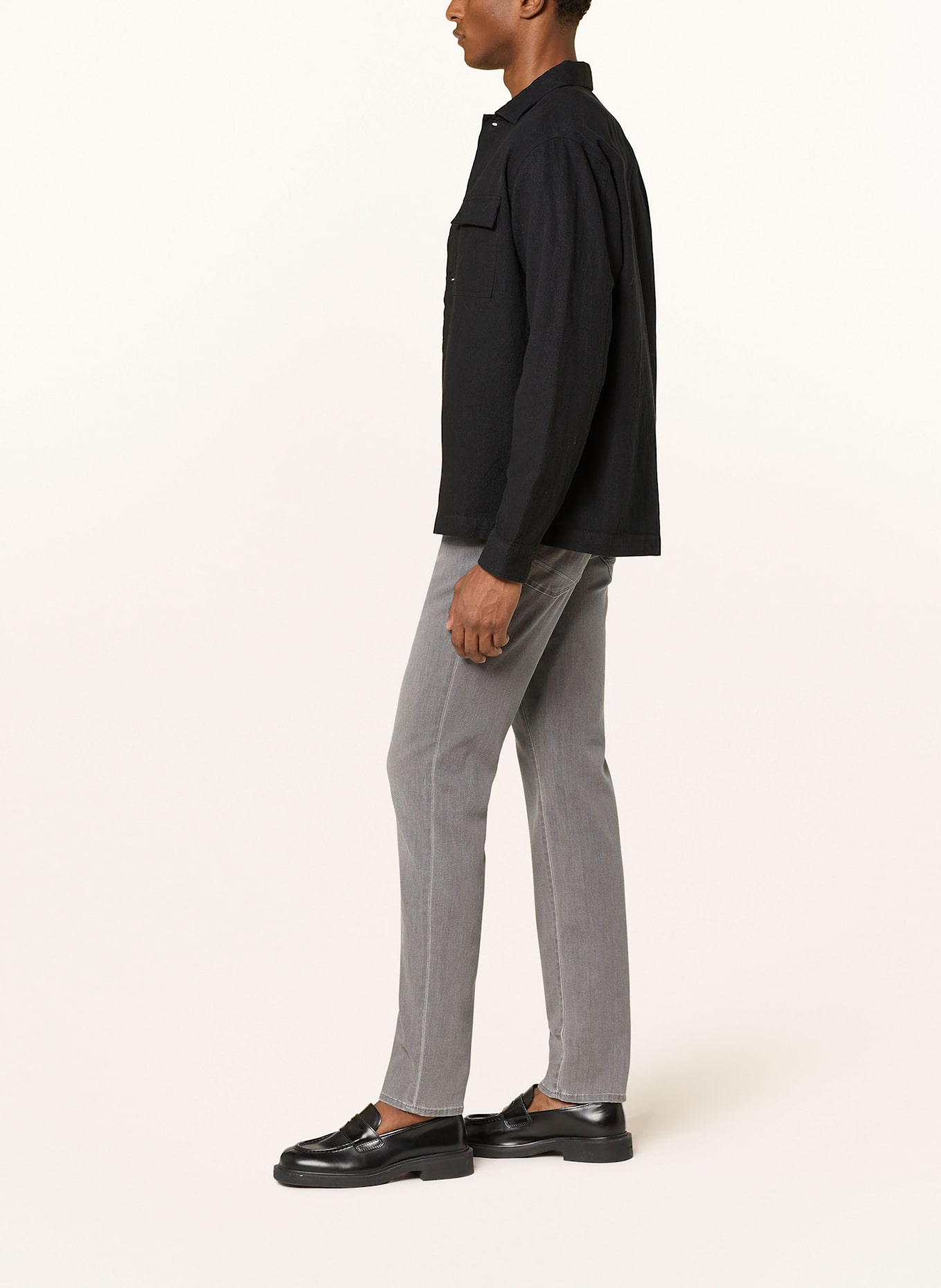 BRAX Jeans CHUCK modern fit: 05 SLIVER GREY USED