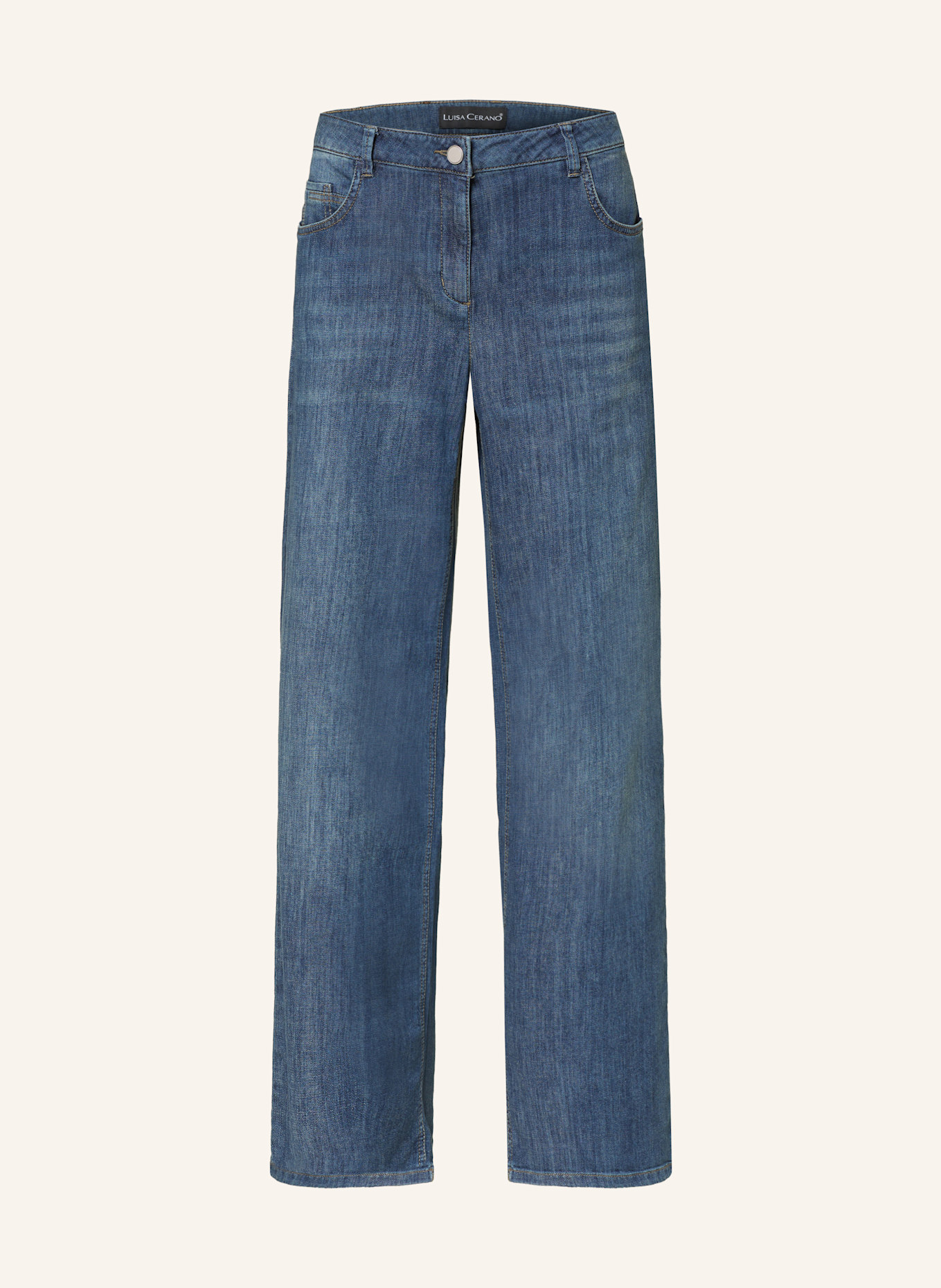 LUISA CERANO Straight Jeans: 256 blue