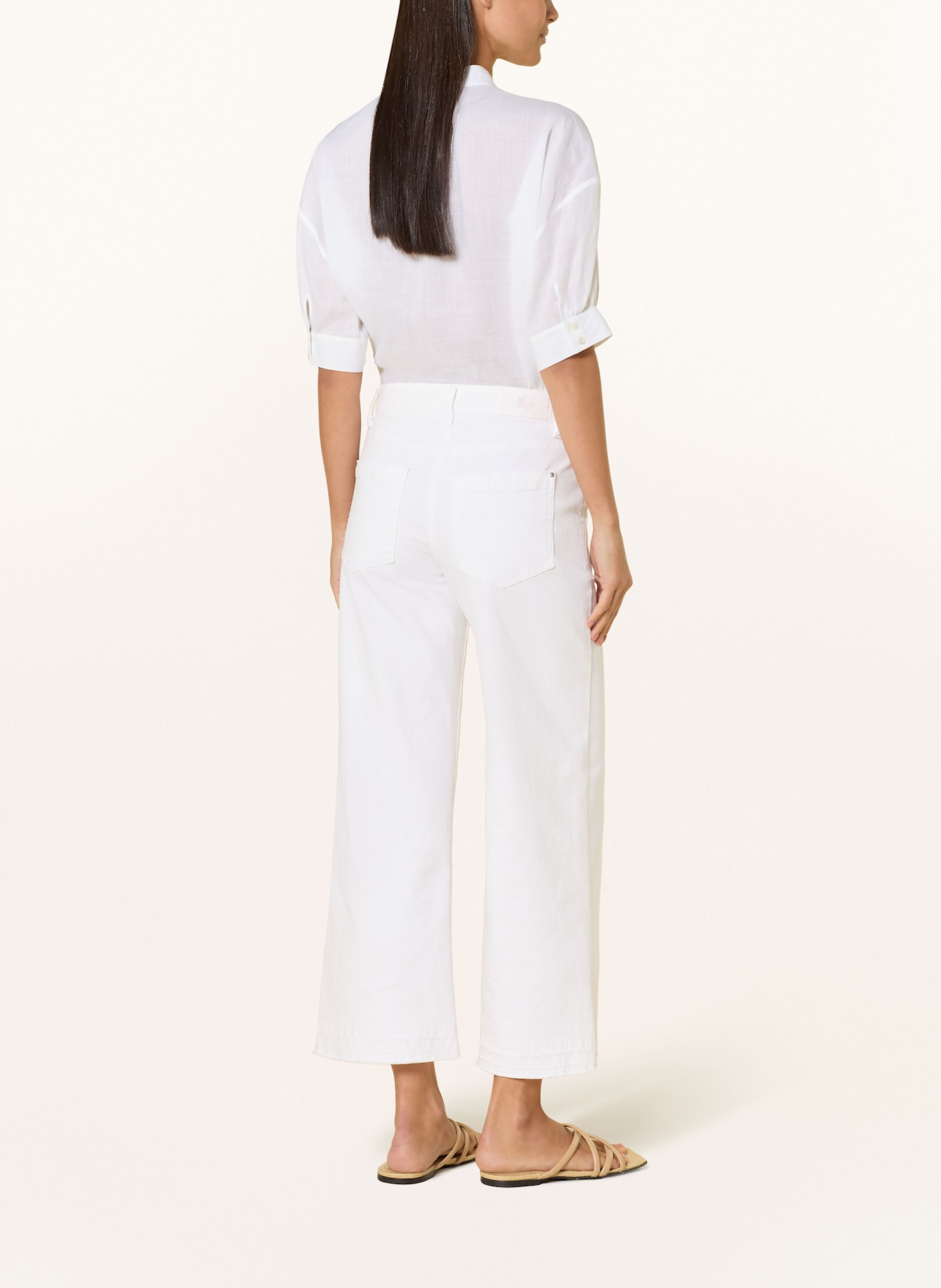 LUISA CERANO Jeans: 100 bleached white