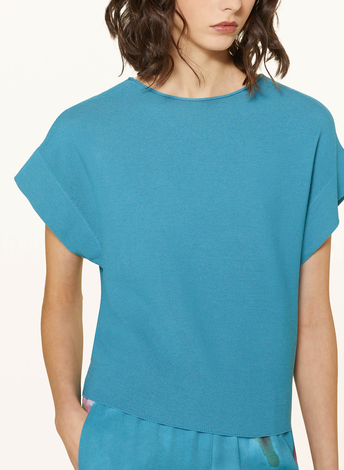 LUISA CERANO Strickshirt: TÜRKIS