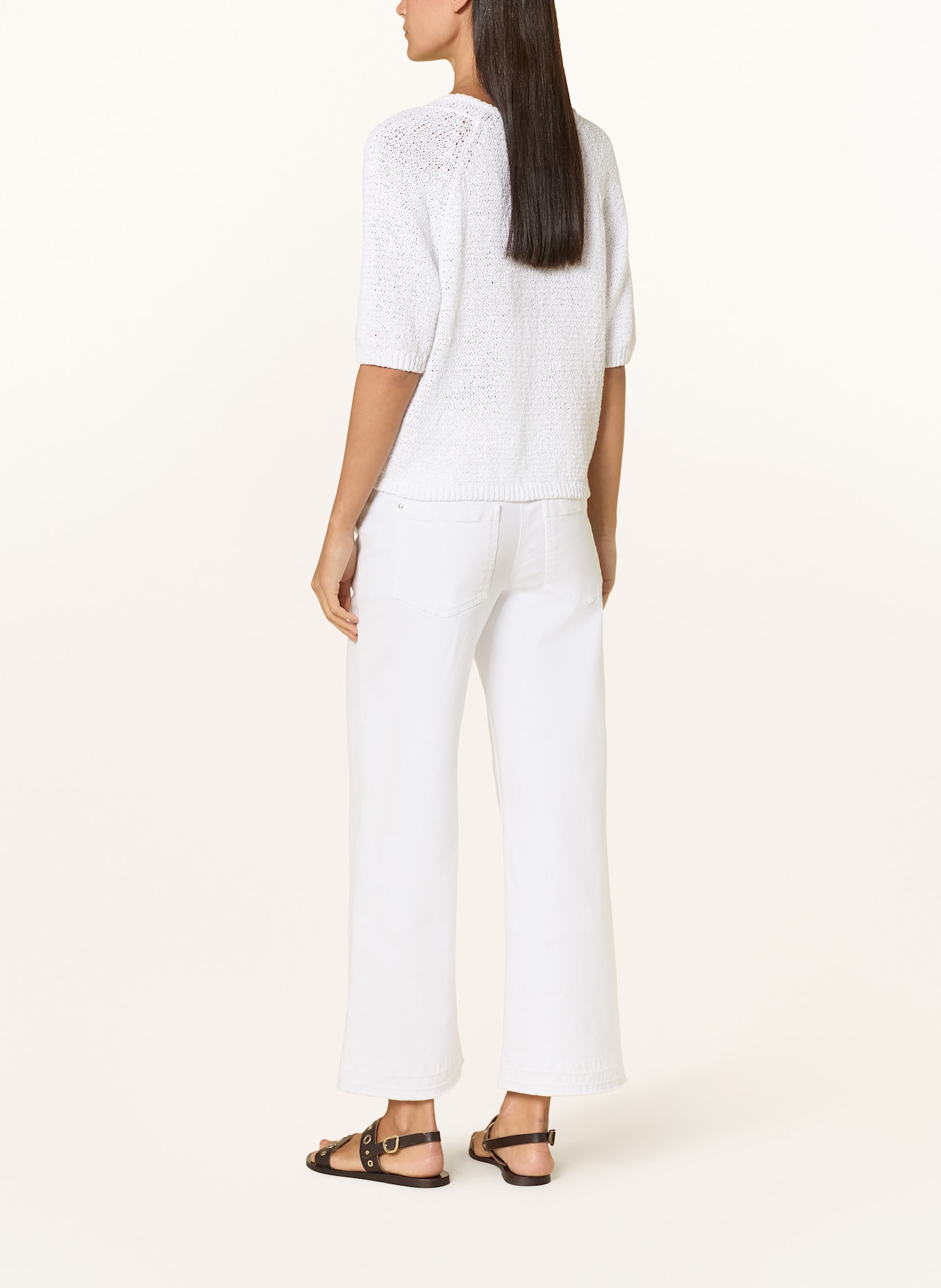 LUISA CERANO Strickshirt: WEISS