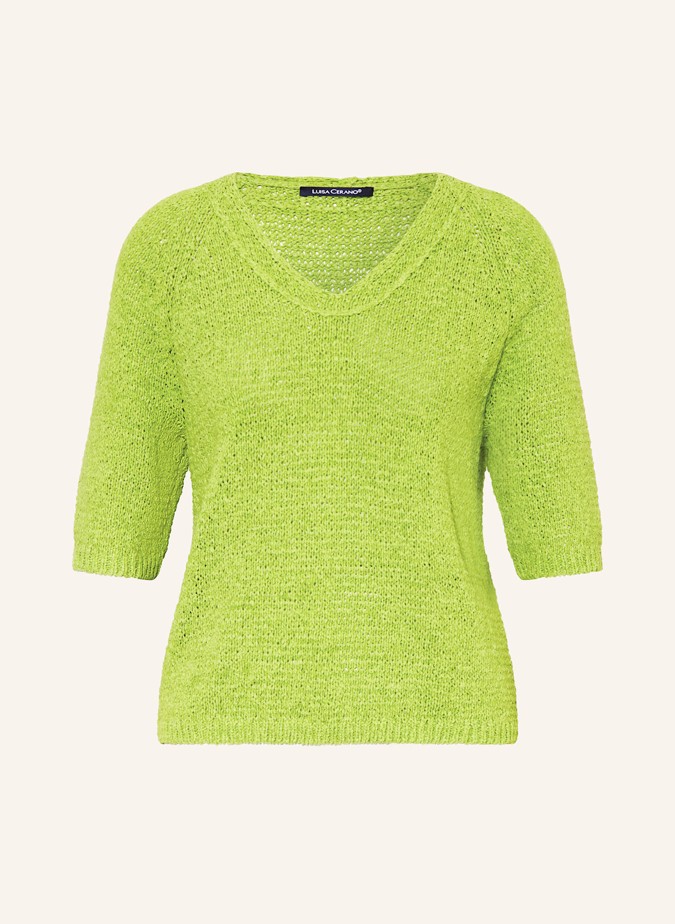 LUISA CERANO Strickshirt: HELLGRÜN