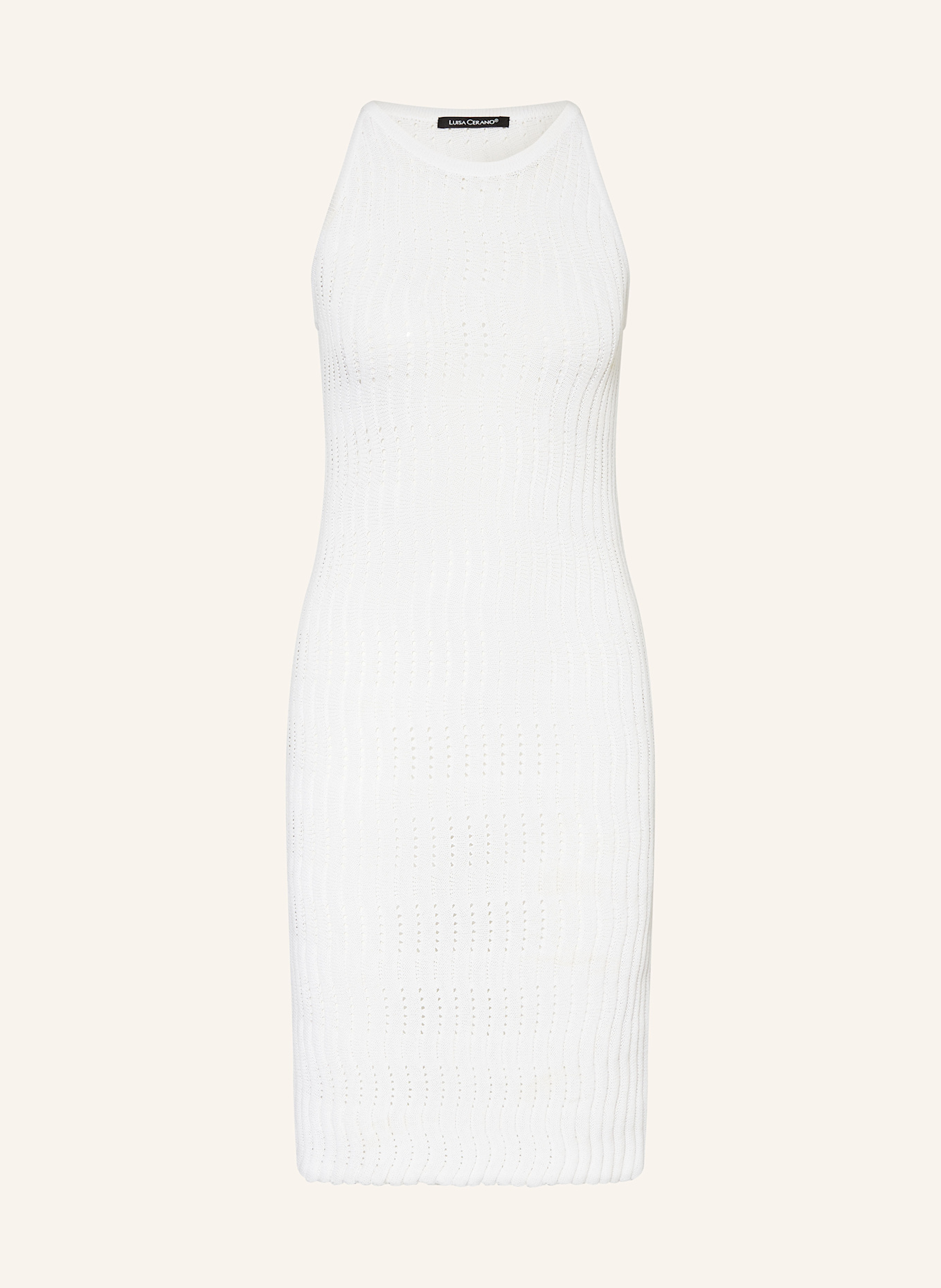 LUISA CERANO Strickkleid: WEISS
