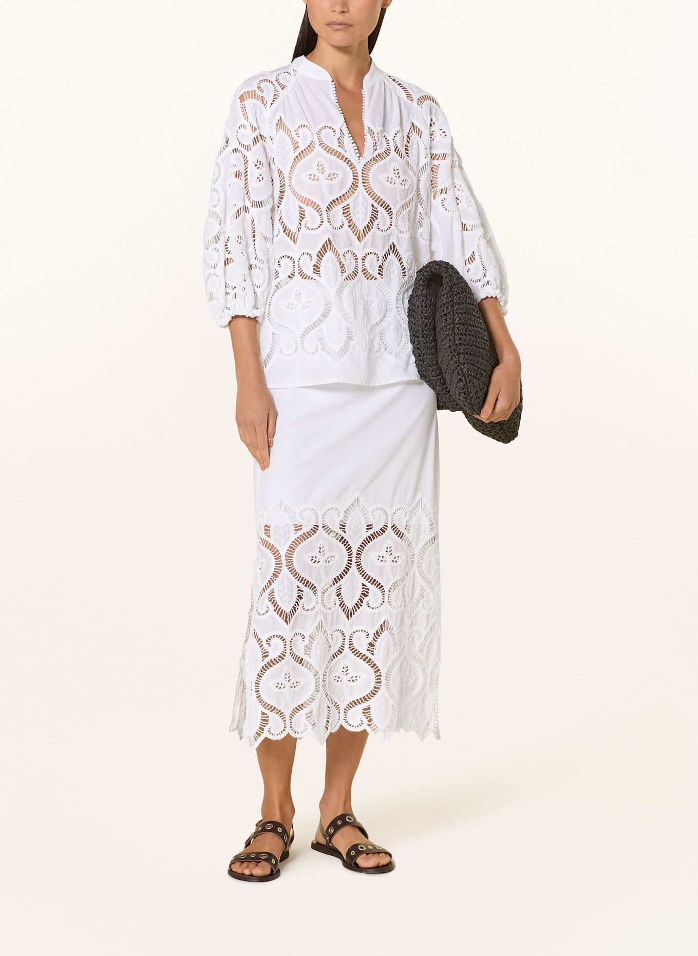 LUISA CERANO Sukně: BÍLÁ