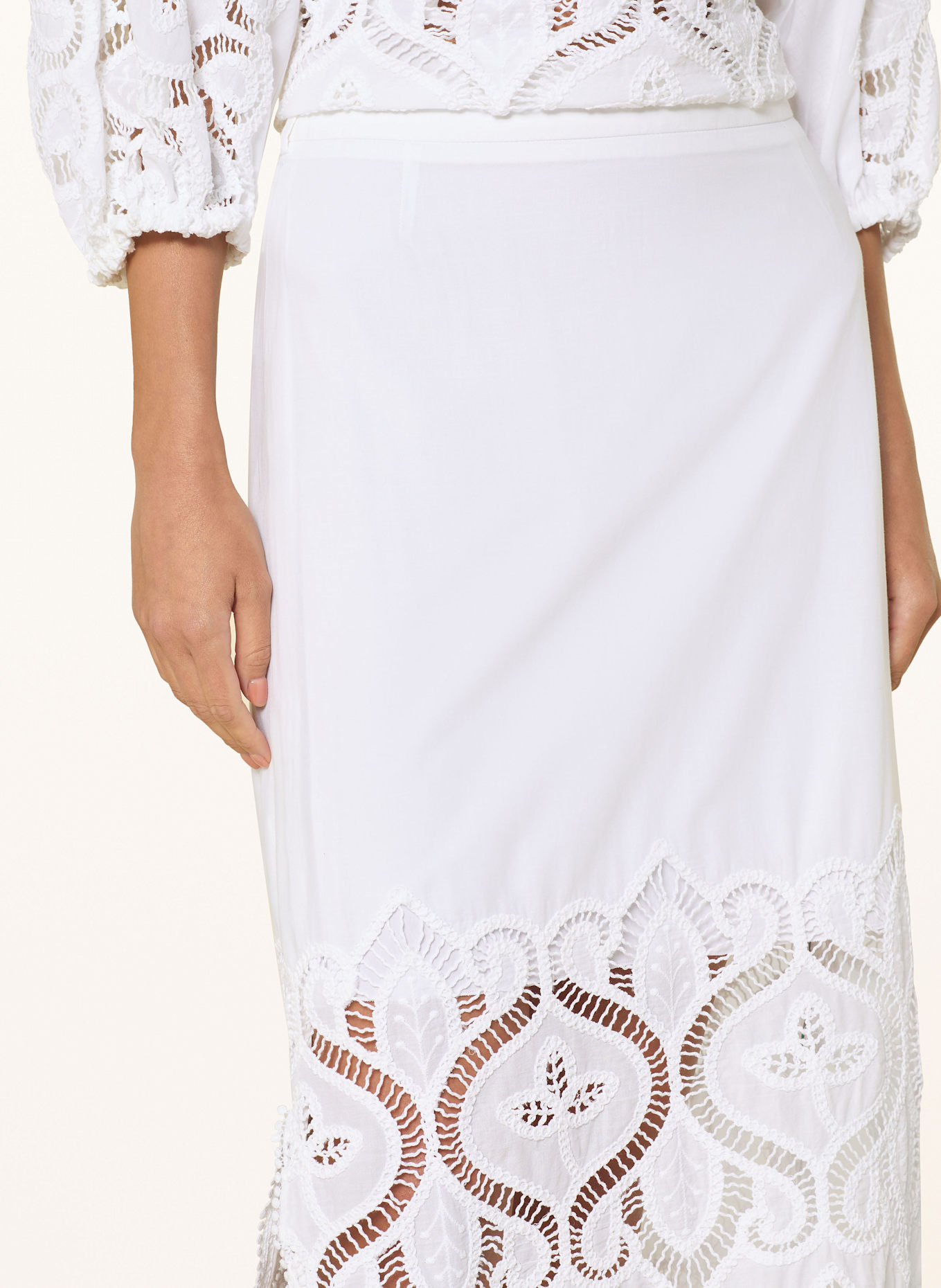 LUISA CERANO Sukně: BÍLÁ