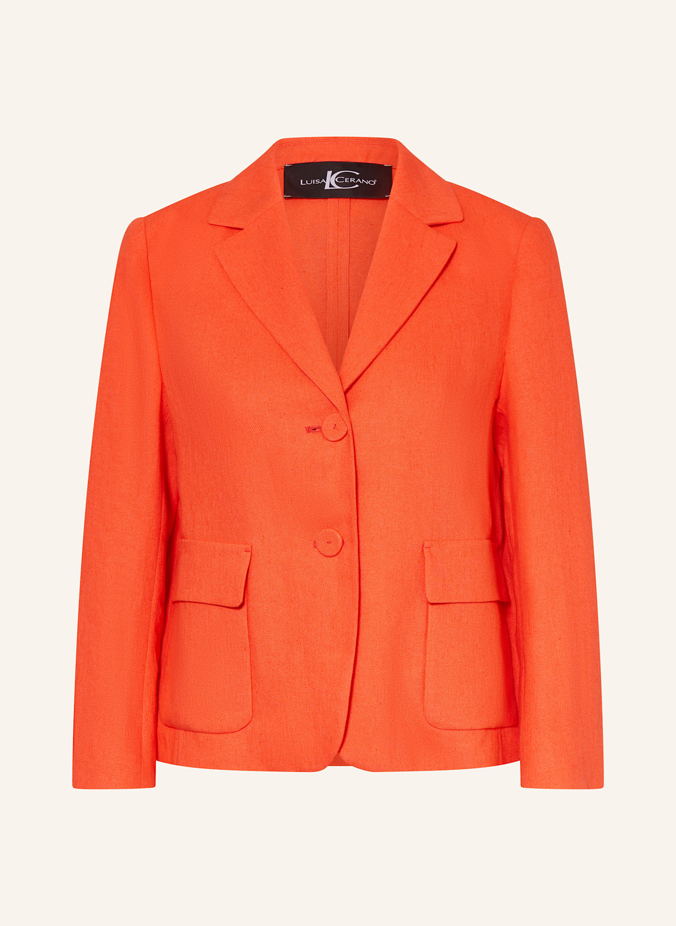 LUISA CERANO Blejzr s příměsí lnu: ČERVENÁ