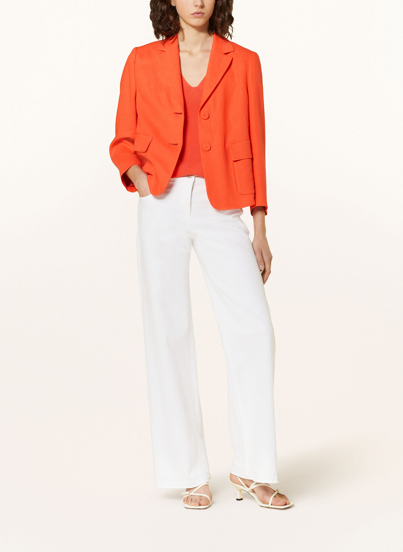 LUISA CERANO Blejzr s příměsí lnu: ČERVENÁ