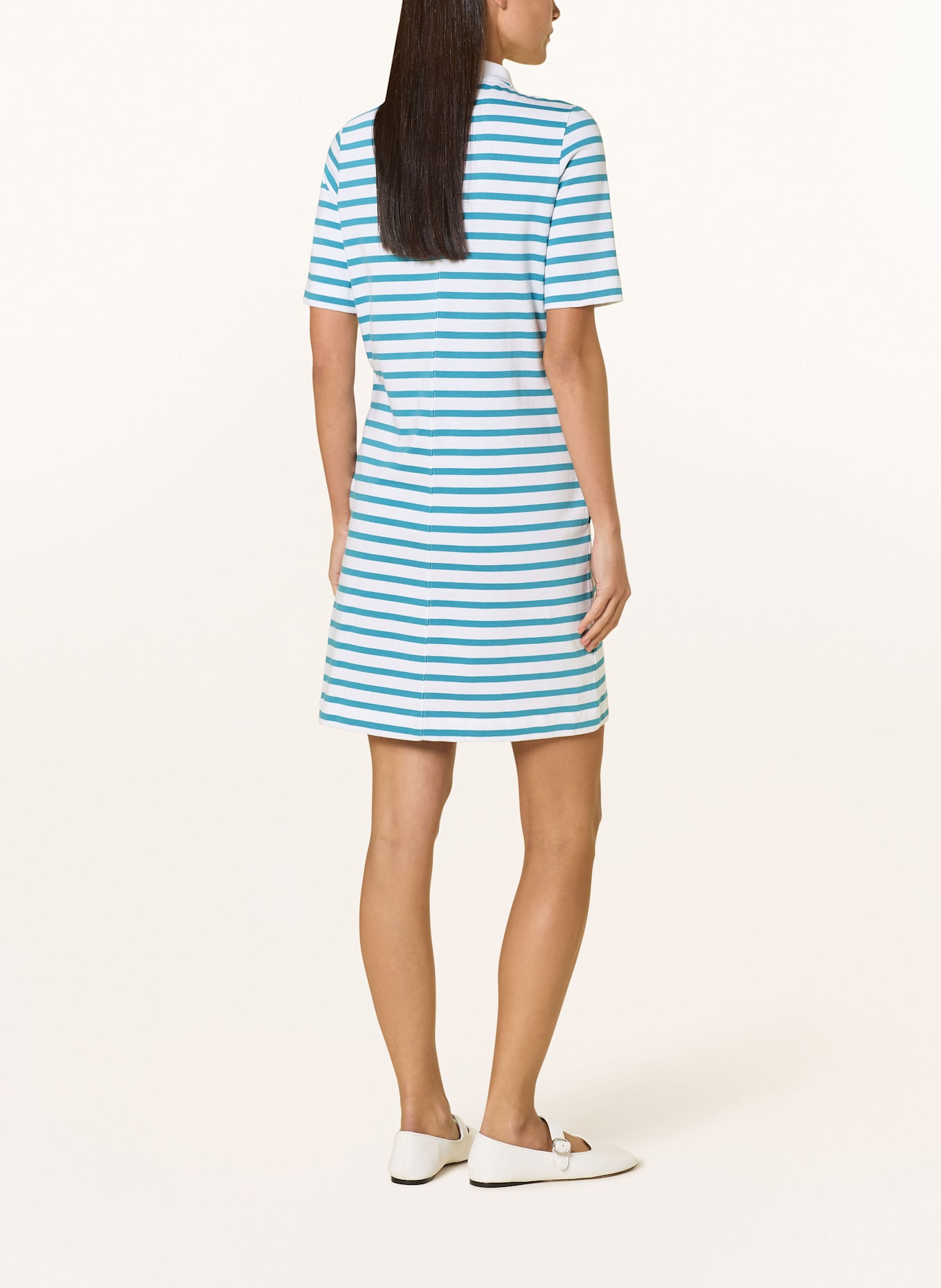 LUISA CERANO Jersey dress: BLUE / WHITE