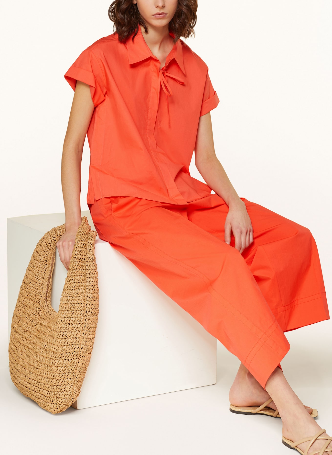 LUISA CERANO Košilová halenka: ORANŽOVÁ