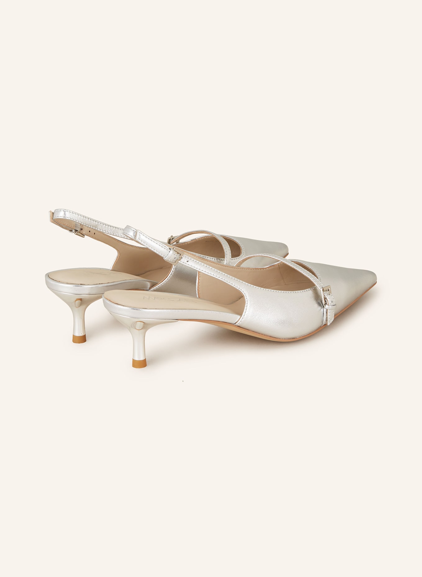 MARC CAIN Mary Jane ballet flats: 800 silver