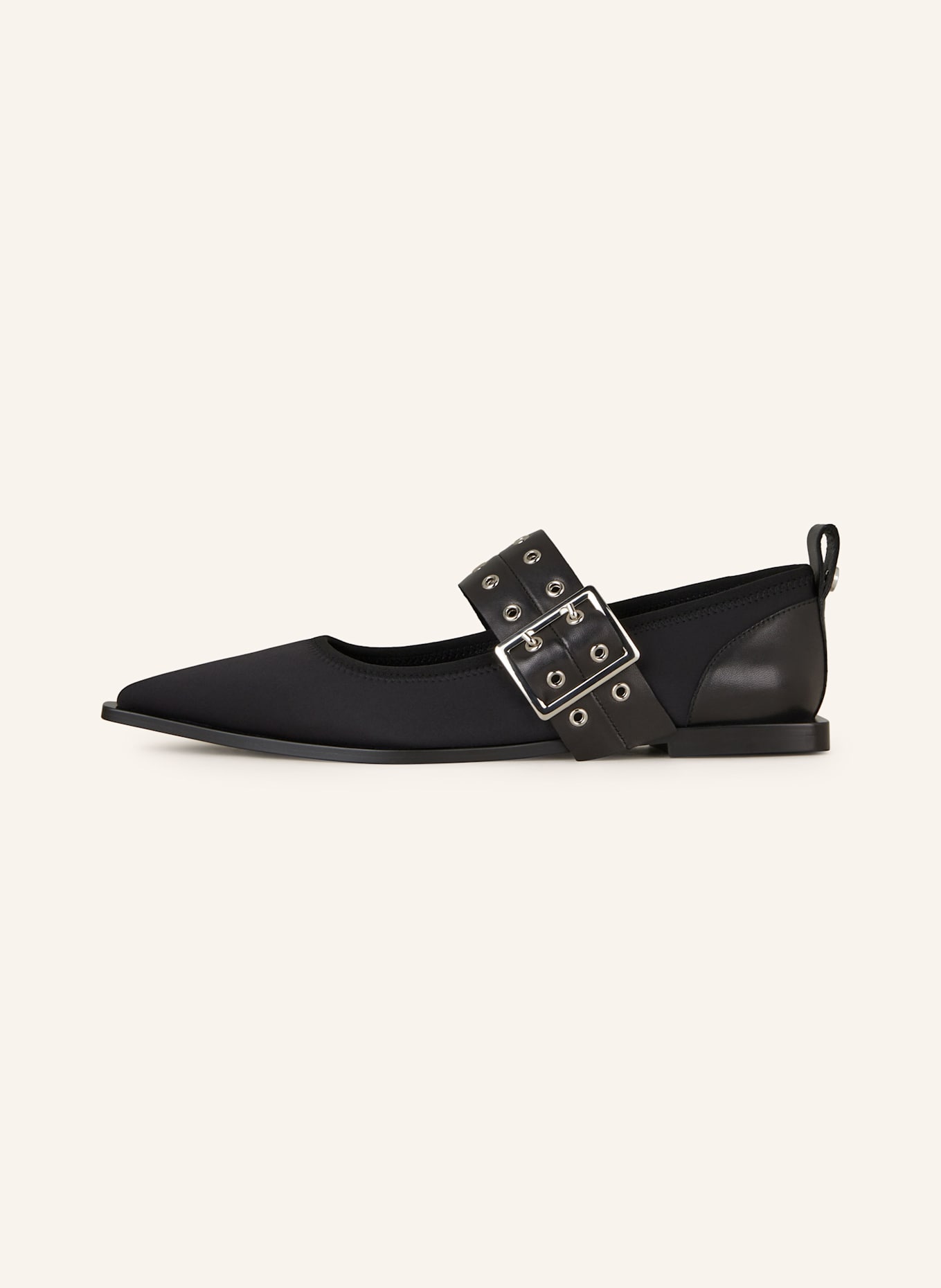 MARC CAIN Mary-Jane-Ballerinas: 900 BLACK