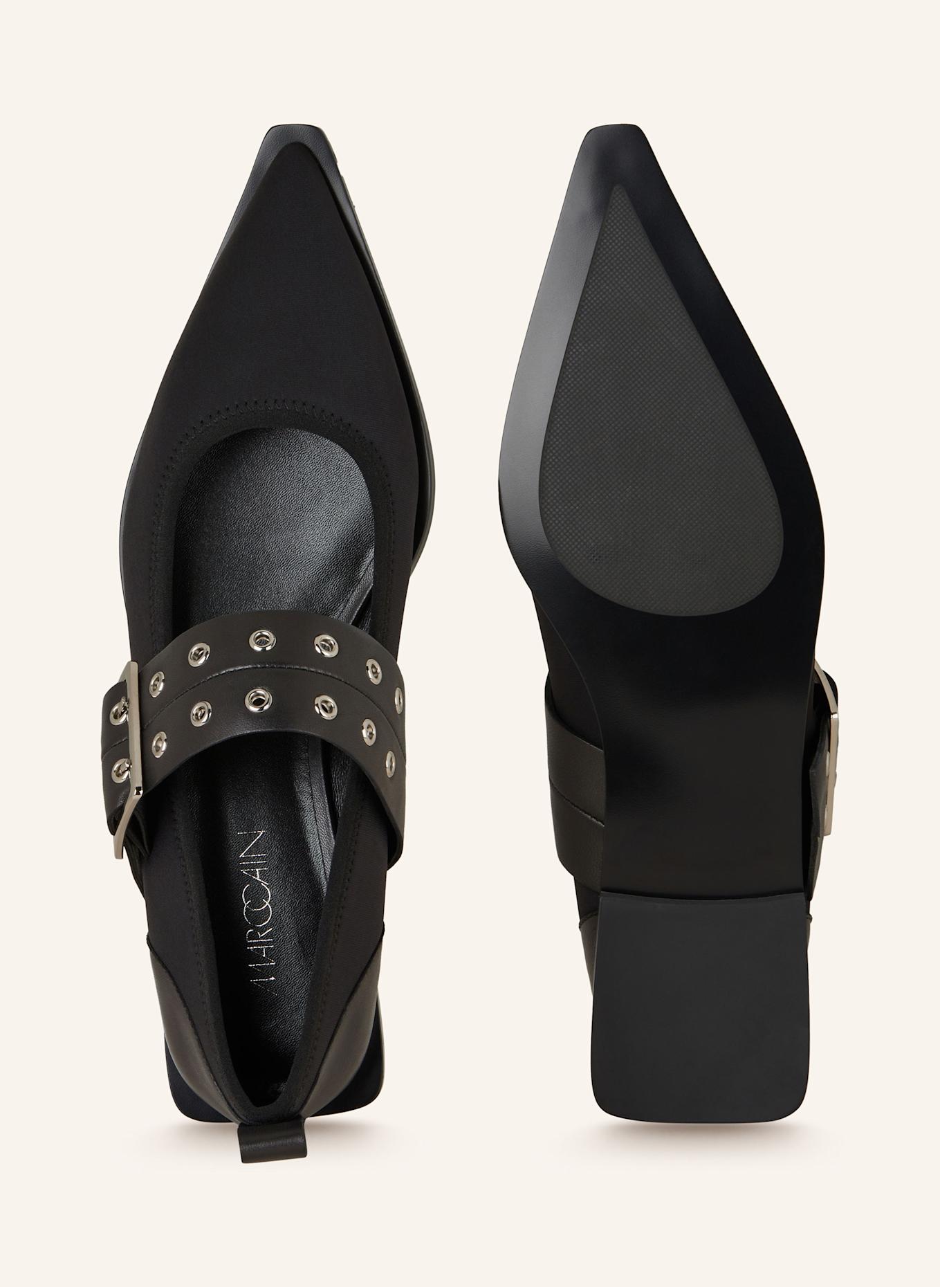 MARC CAIN Mary-Jane-Ballerinas: 900 BLACK