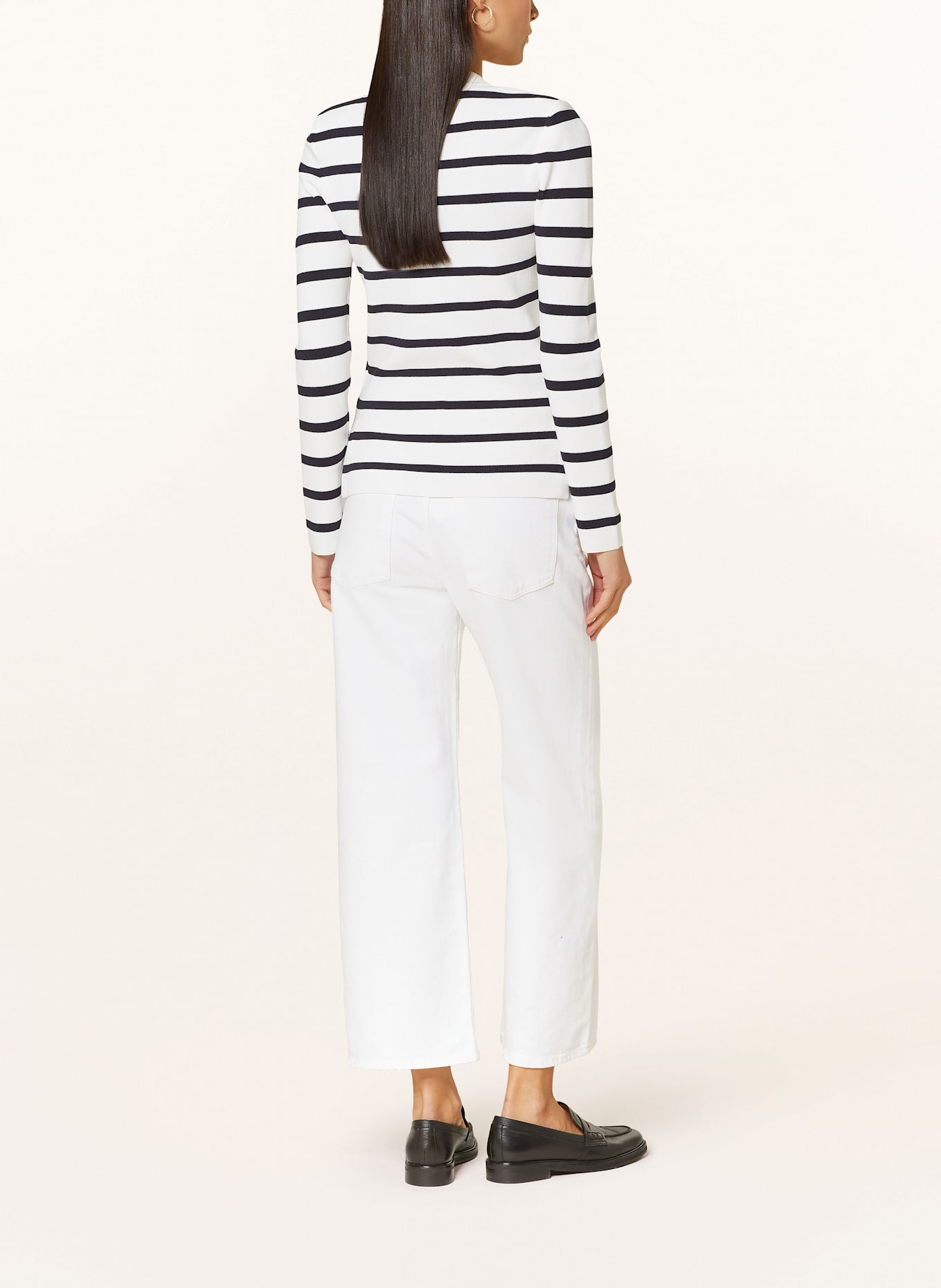 JOOP! Pullover KALOTTA: WEISS/ DUNKELBRAUN
