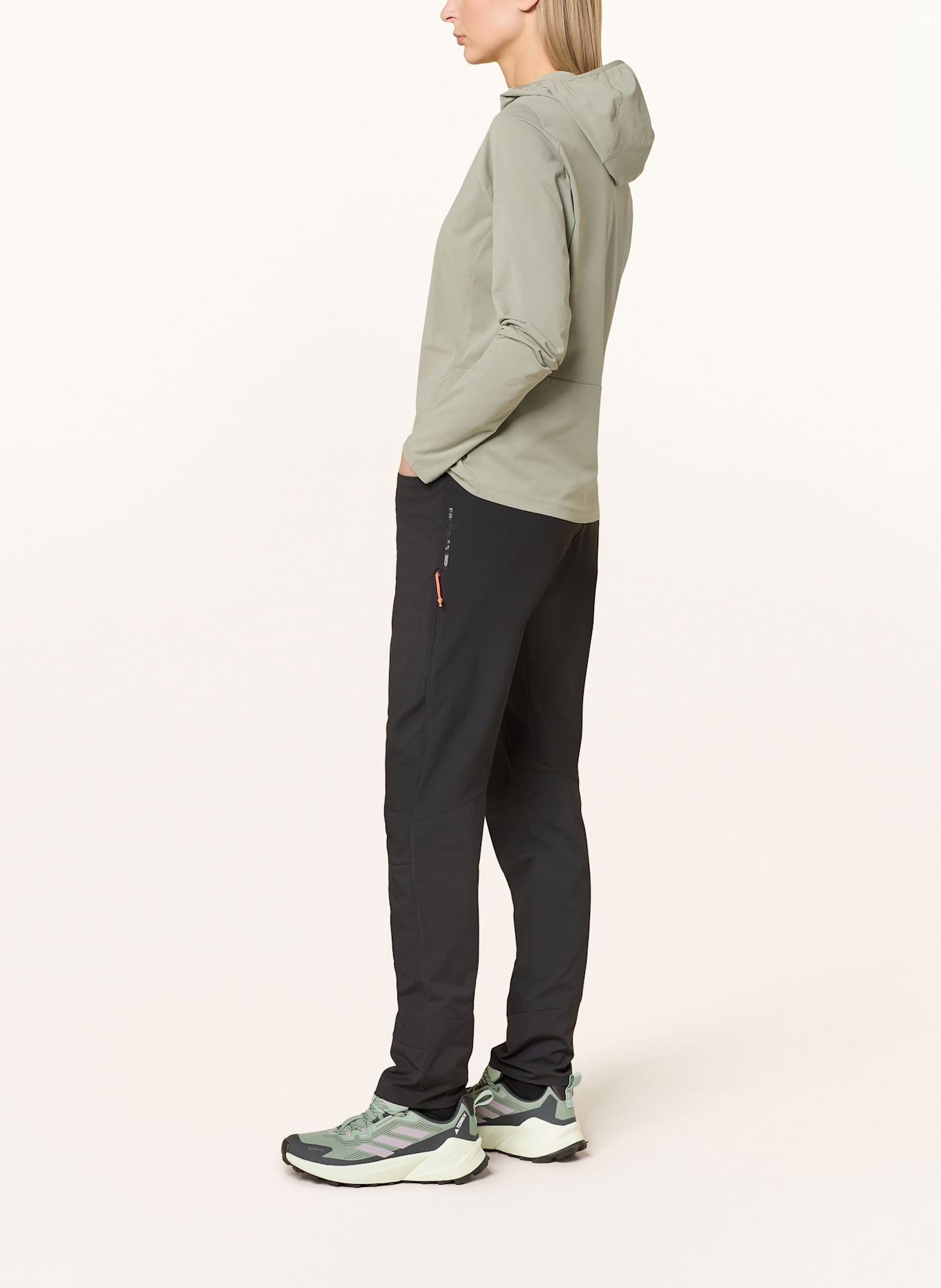 SALEWA Longsleeve PUEZ SUN: HELLGRÜN