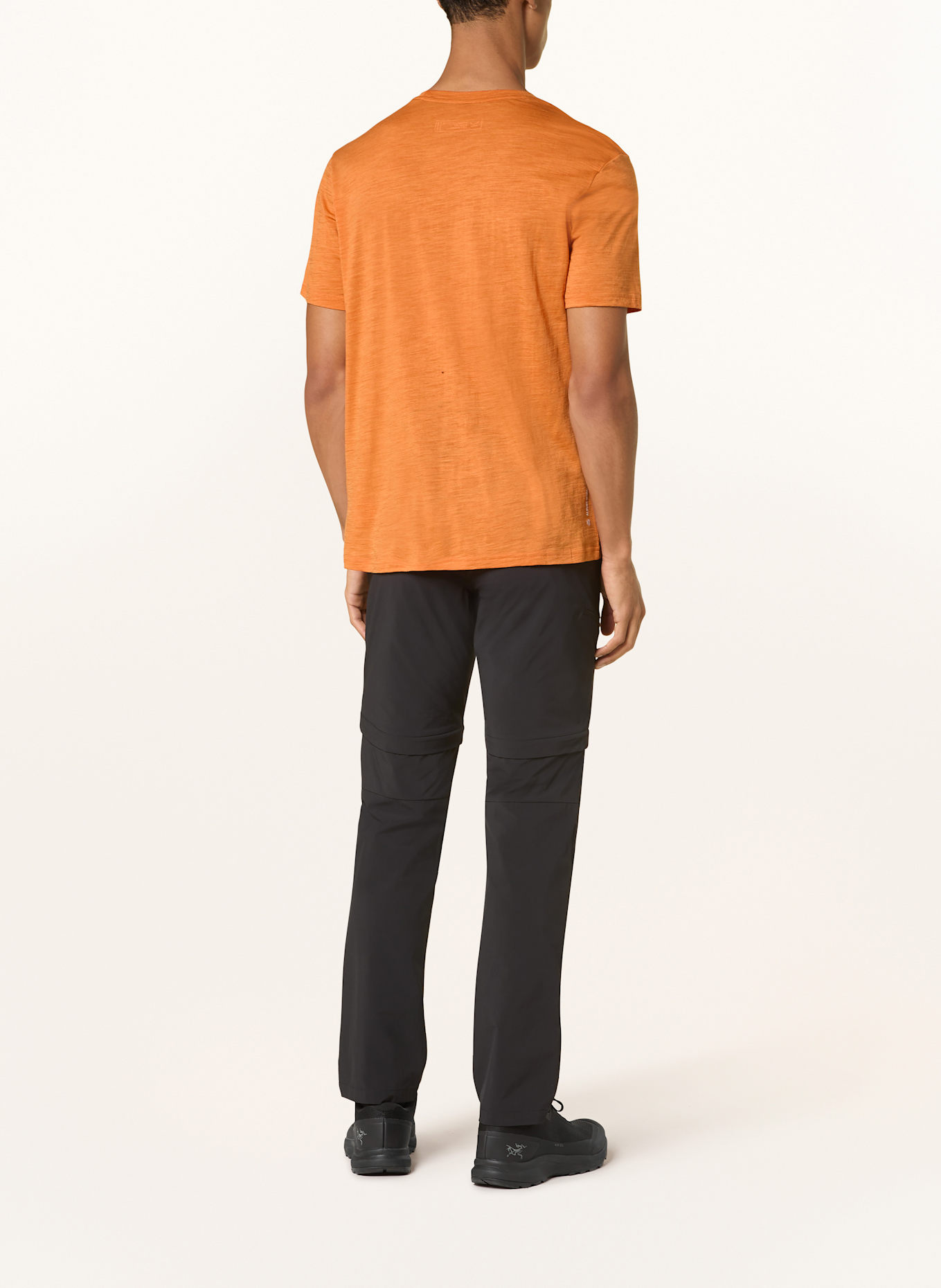 SALEWA T-shirt EAGLE DOTTED z wełny merino: POMARAŃCZOWY