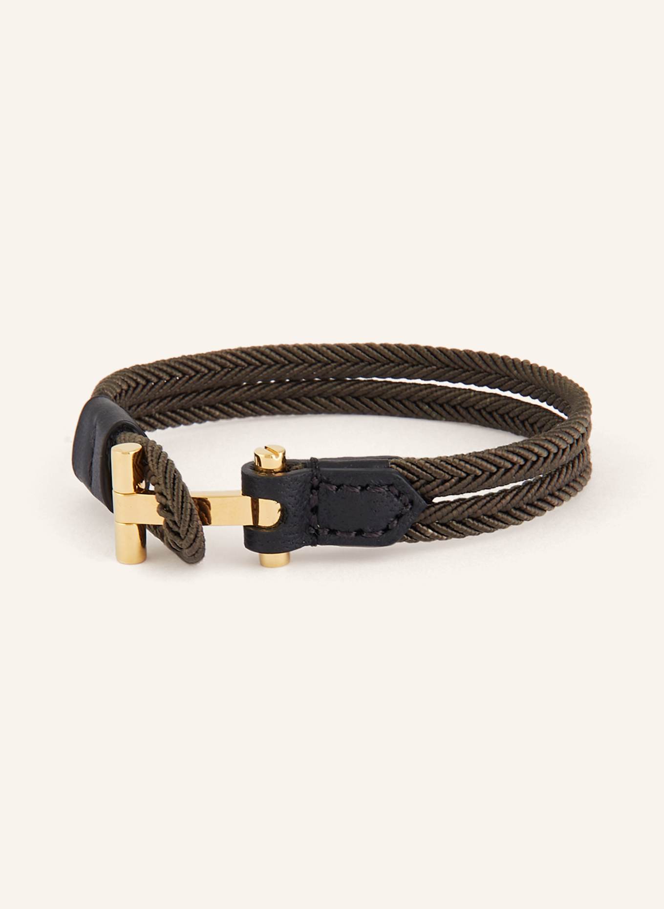 TOM FORD Armband: OLIV/ GOLD