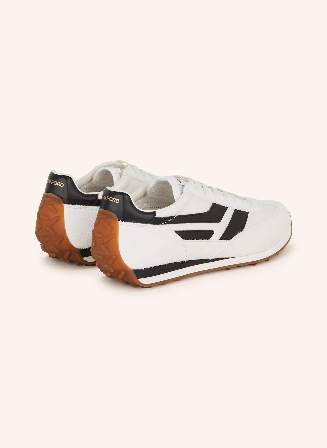 TOM FORD Sneaker MICK: WEISS/ SCHWARZ
