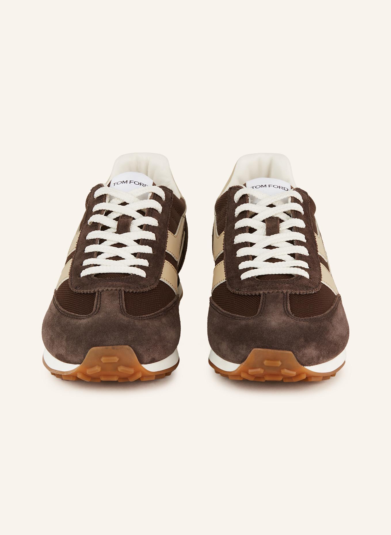 TOM FORD Sneaker MICK: DUNKELBRAUN/ BEIGE