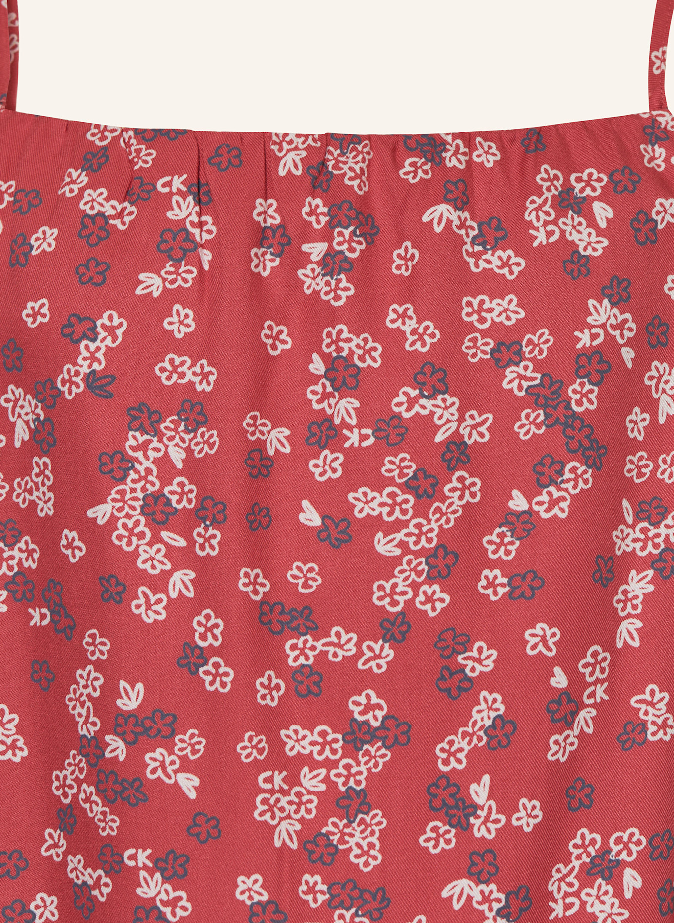 Calvin Klein Kleid: ROT/ BLAU/ ECRU