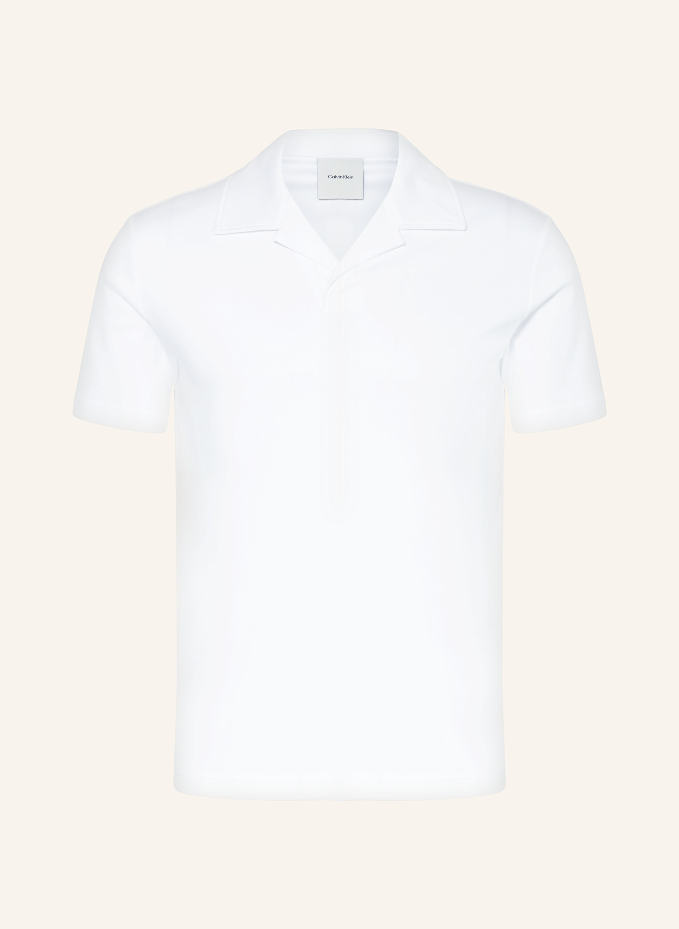 Calvin Klein Jersey polo shirt slim fit: WHITE
