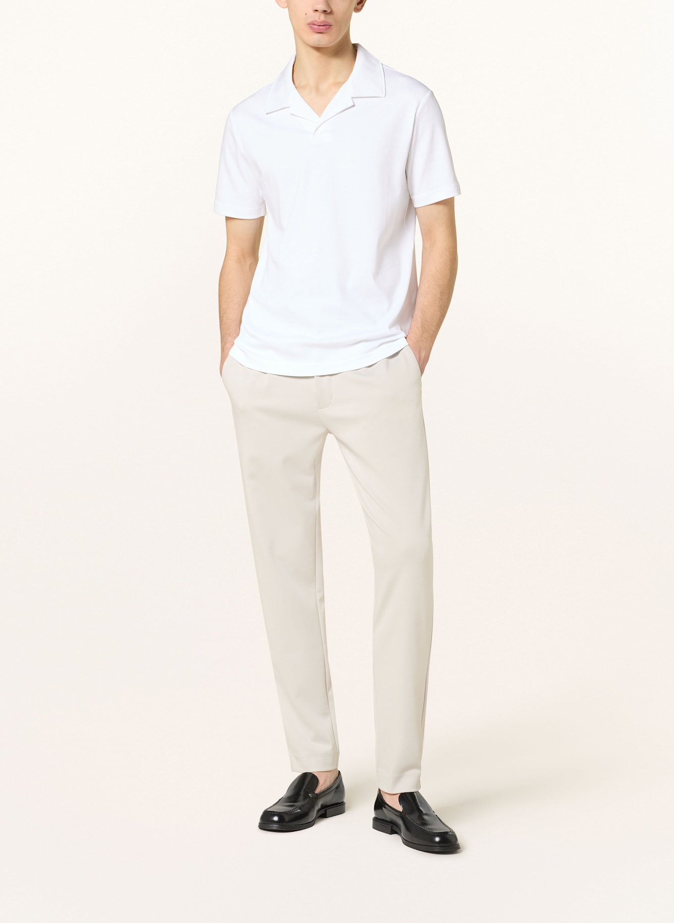 Calvin Klein Jersey polo shirt slim fit: WHITE