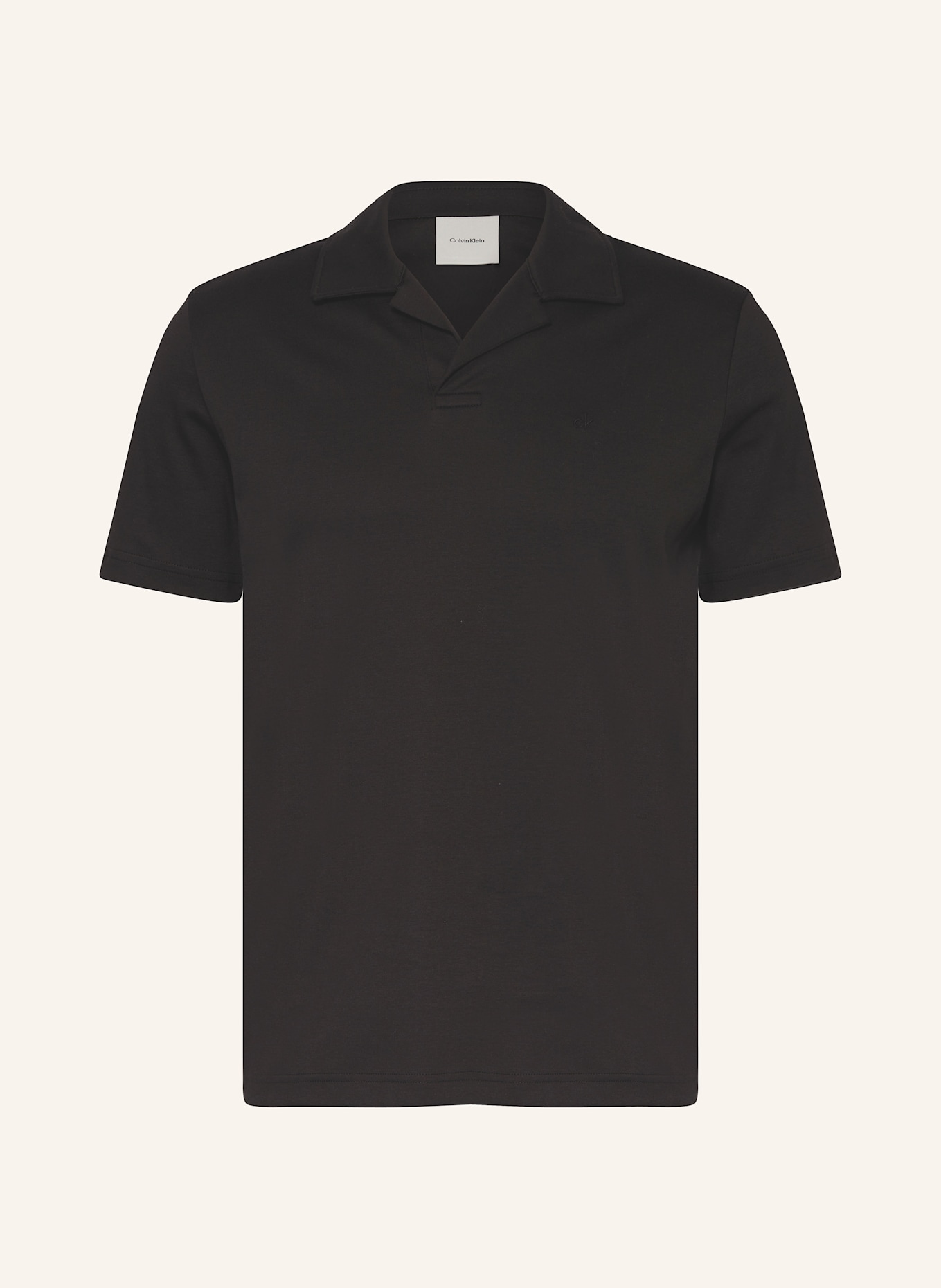 Calvin Klein Jersey-Poloshirt Slim Fit: SCHWARZ