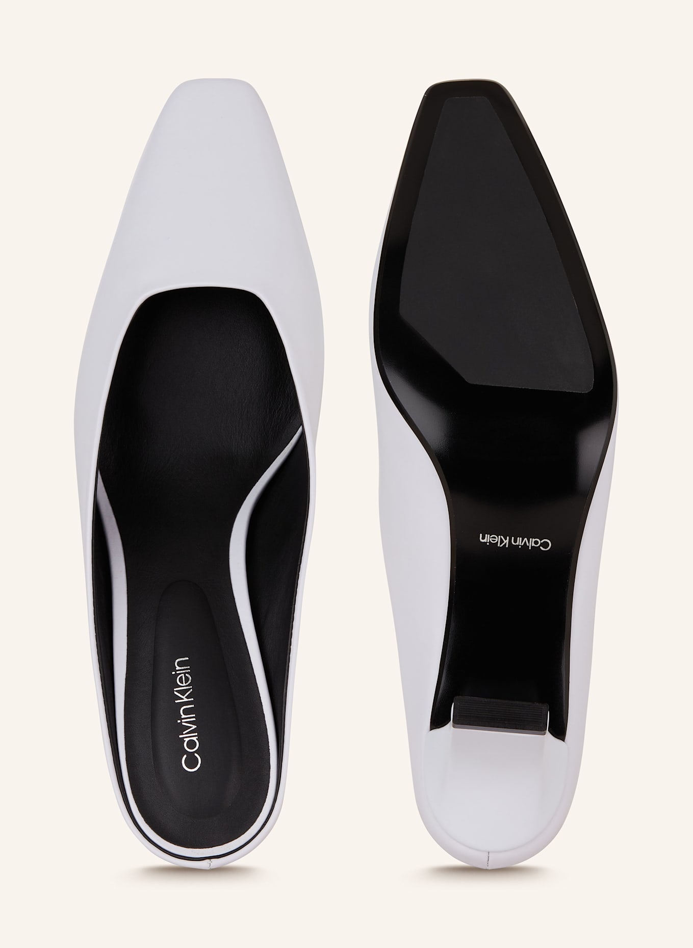 Calvin Klein Klapki typu mules: JASNOCZARY