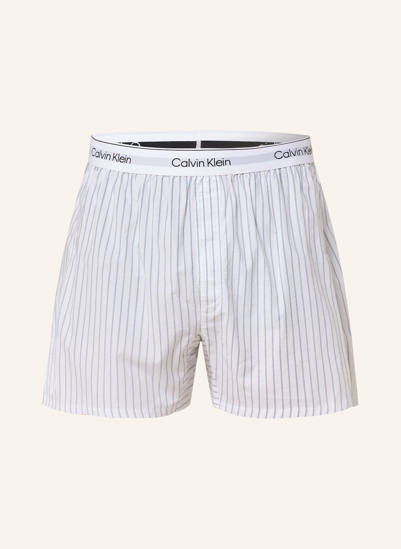 Calvin Klein Pajama shorts: WHITE / GRAY