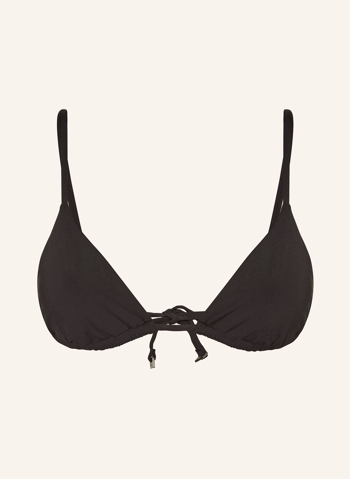 Calvin Klein Triangle bikini top CK ESSENTIALS: BLACK
