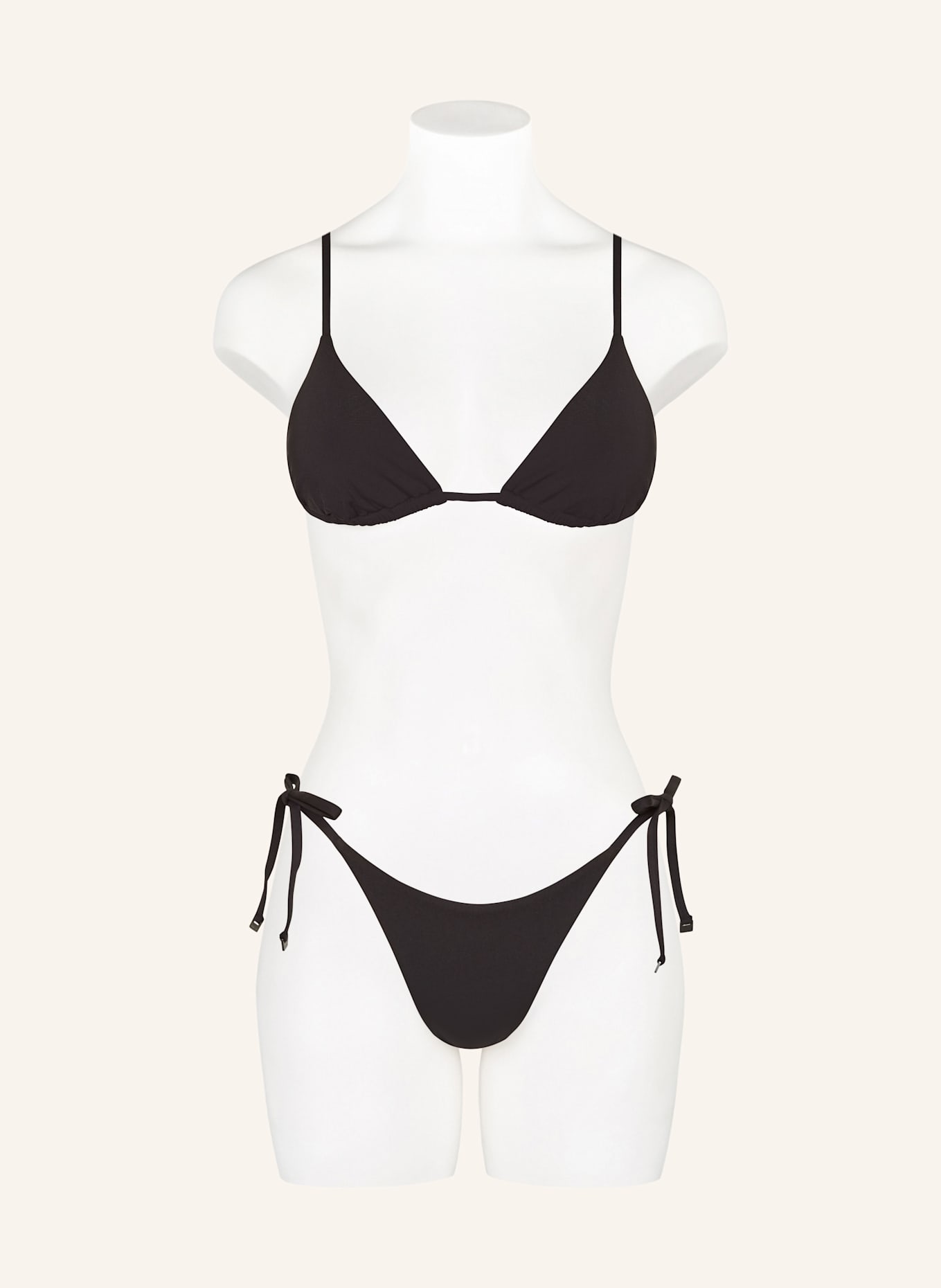 Calvin Klein Triangle bikini top CK ESSENTIALS: BLACK