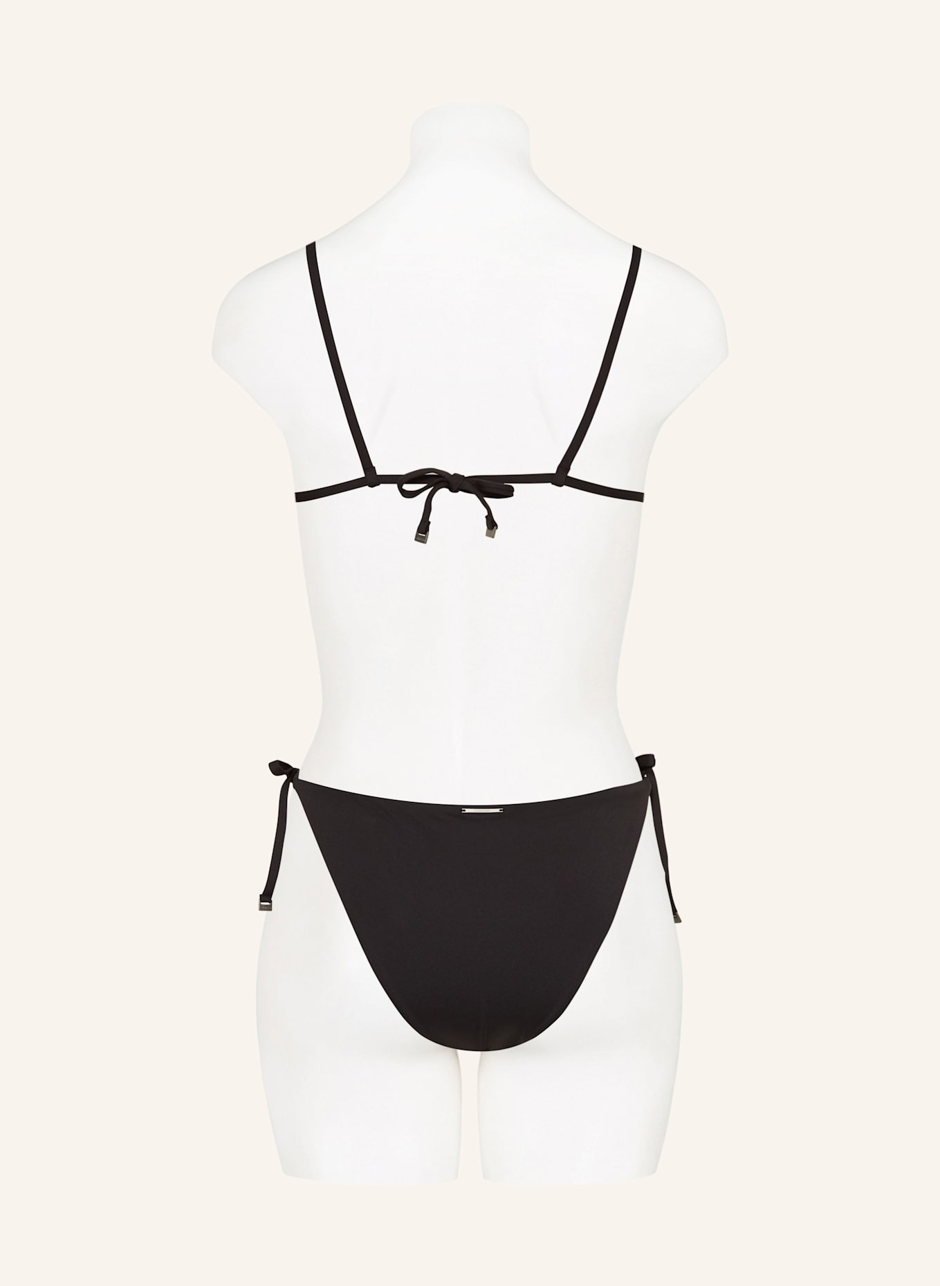 Calvin Klein Triangle bikini top CK ESSENTIALS: BLACK