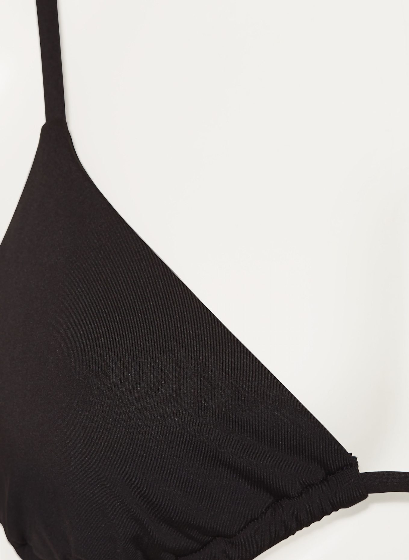 Calvin Klein Triangle bikini top CK ESSENTIALS: BLACK