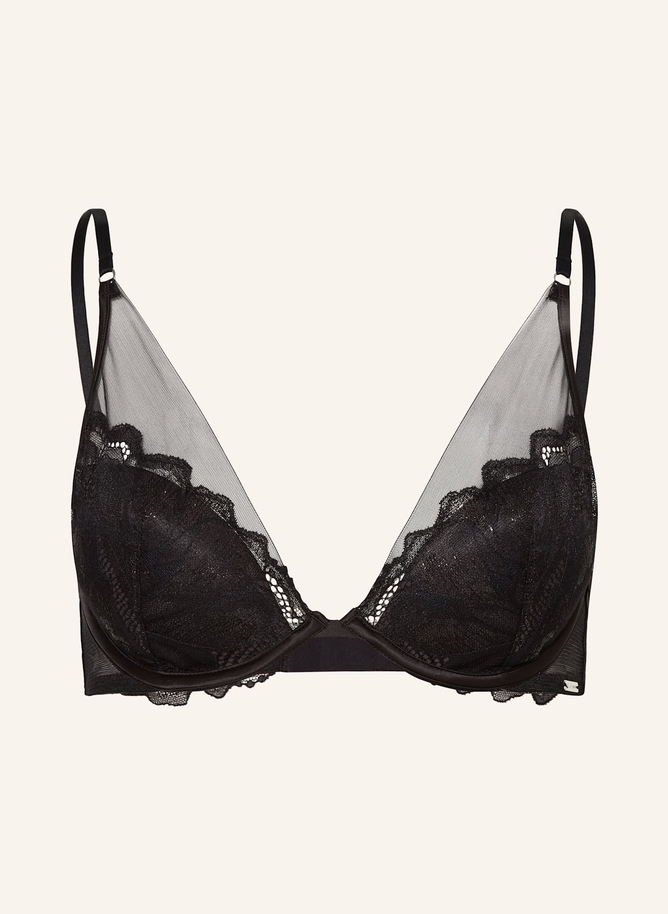 Calvin Klein Bügel-BH CK BLACK FLORAL LACE: SCHWARZ
